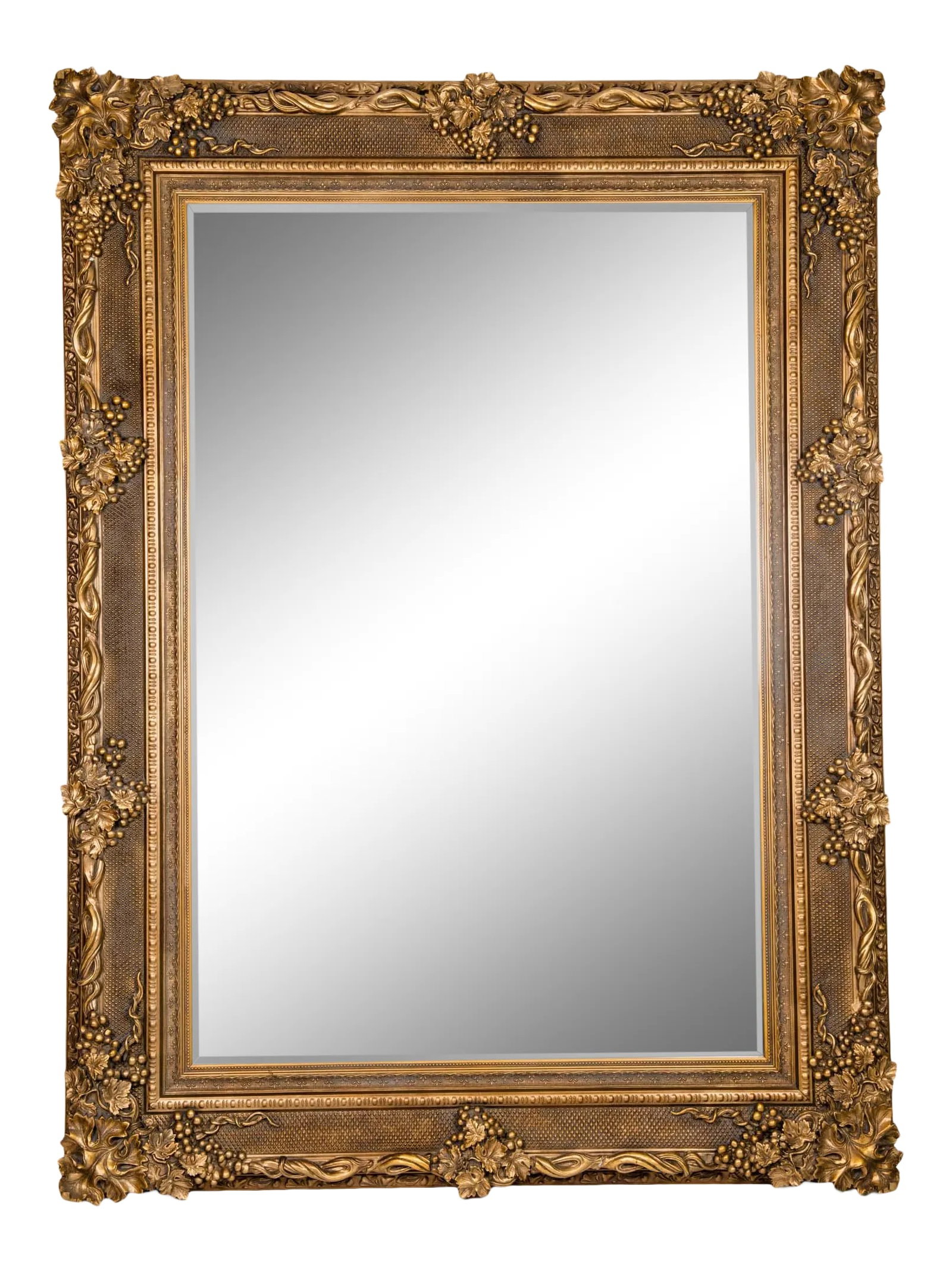 Giltwood Beveled Hanging Floor Length Wall Mirror (1 of 13)