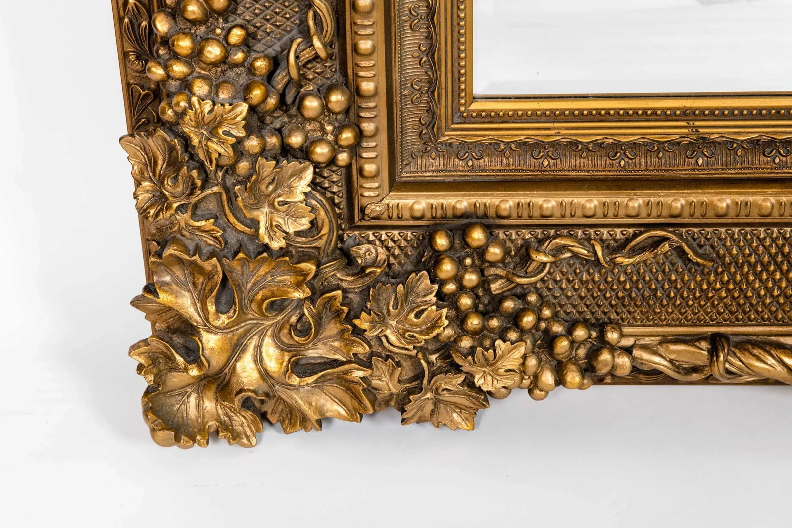Giltwood Beveled Hanging Floor Length Wall Mirror - 4