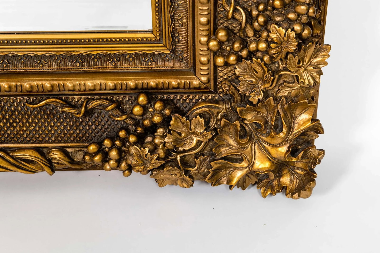 Giltwood Beveled Hanging Floor Length Wall Mirror - 6