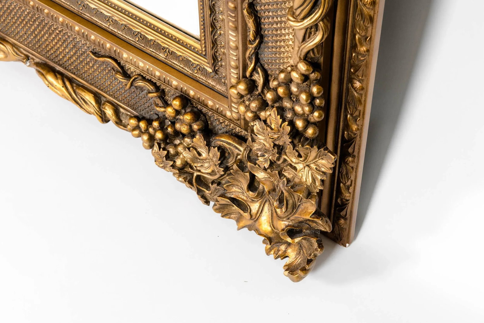 Giltwood Beveled Hanging Floor Length Wall Mirror - 9