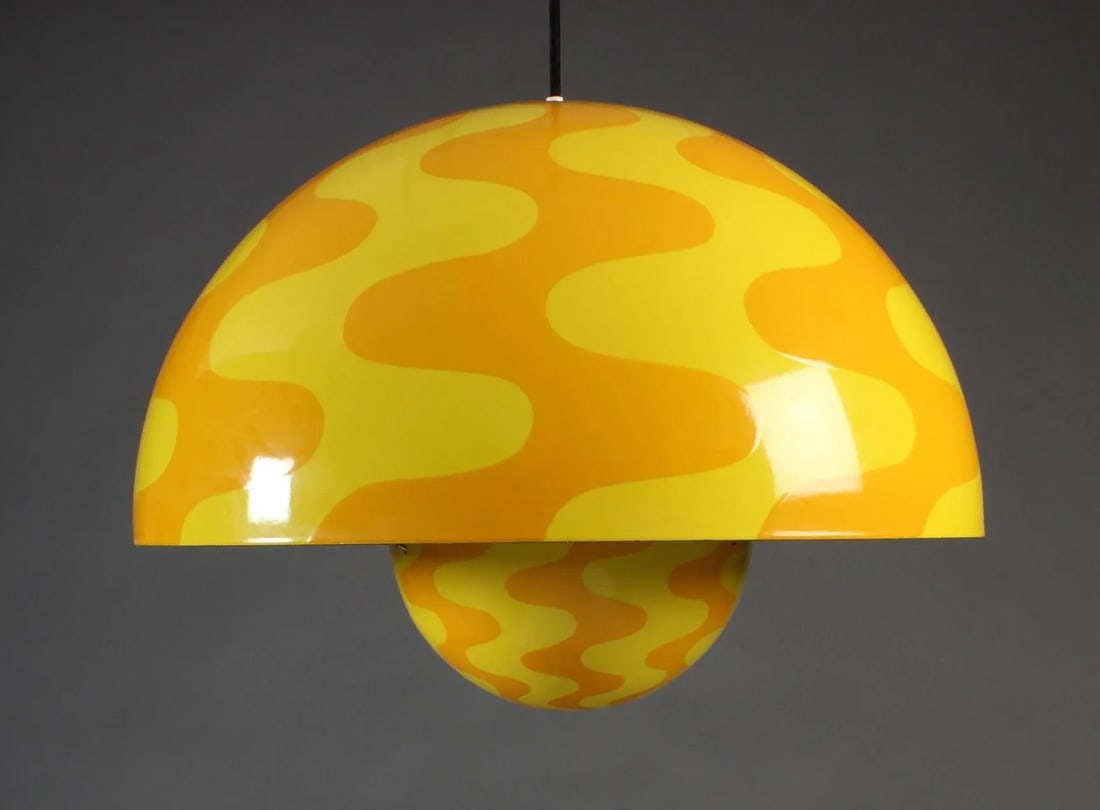 Large Flower Pot Pendant by Verner Panton/ - 2