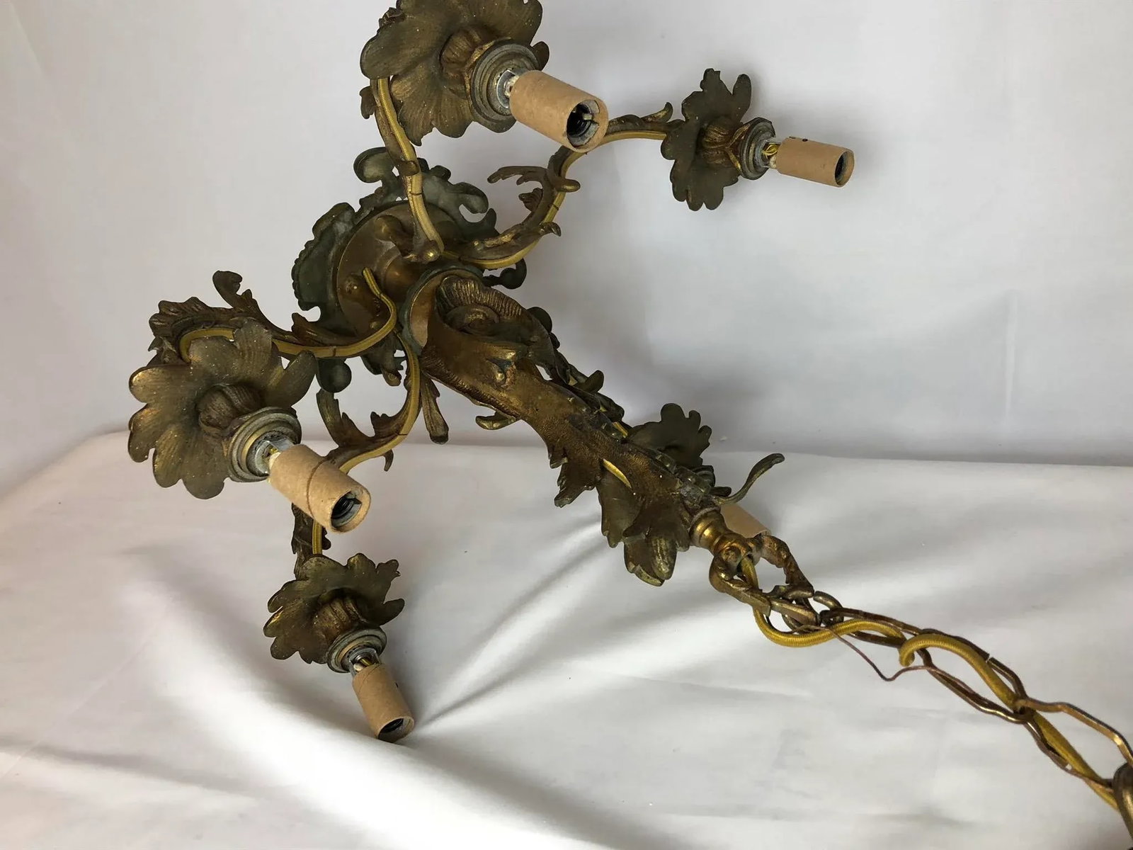 18th Century French Bronze Chandelier - 10