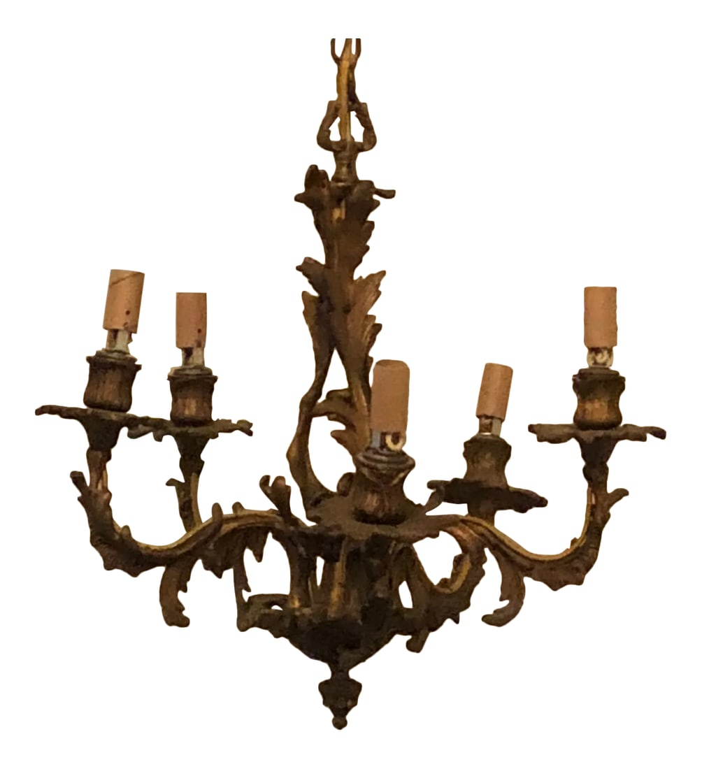 18th Century French Bronze Chandelier (1 of 11)
