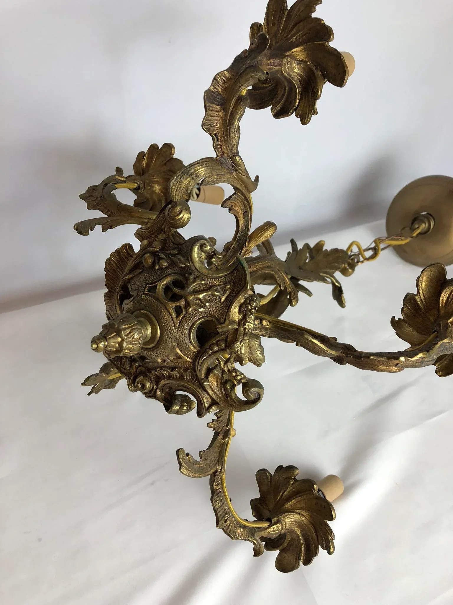18th Century French Bronze Chandelier - 2