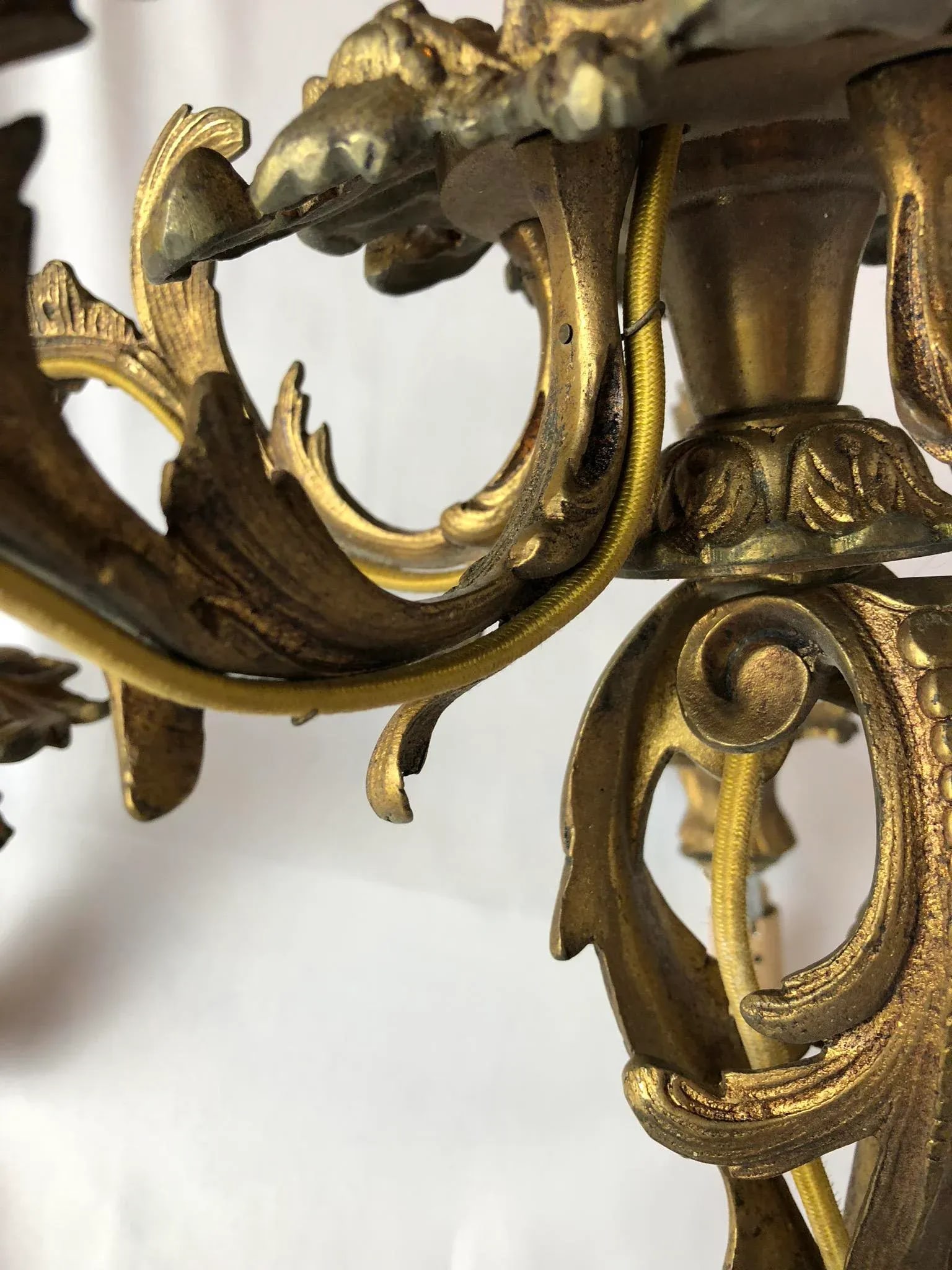 18th Century French Bronze Chandelier - 6