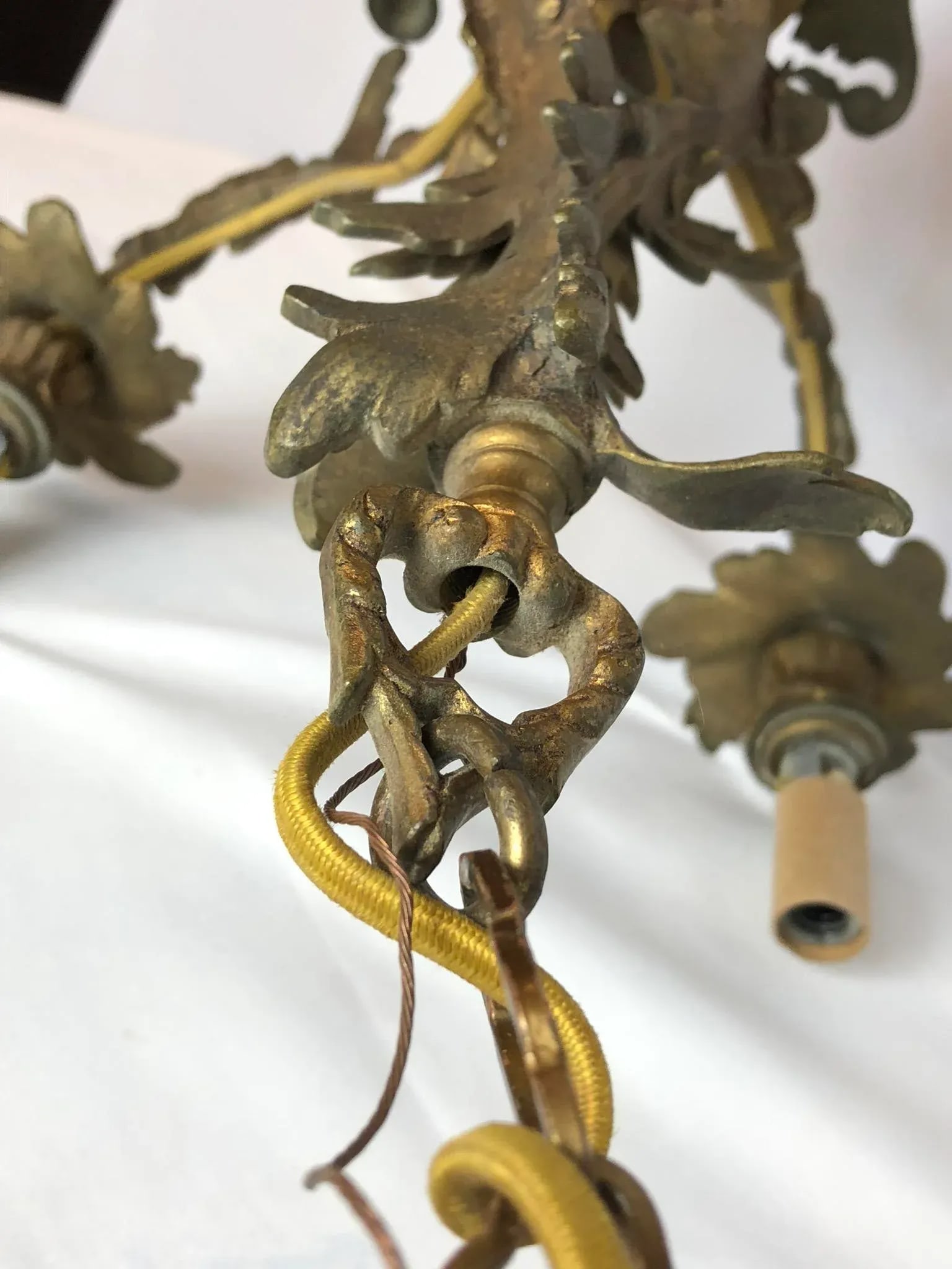18th Century French Bronze Chandelier - 9