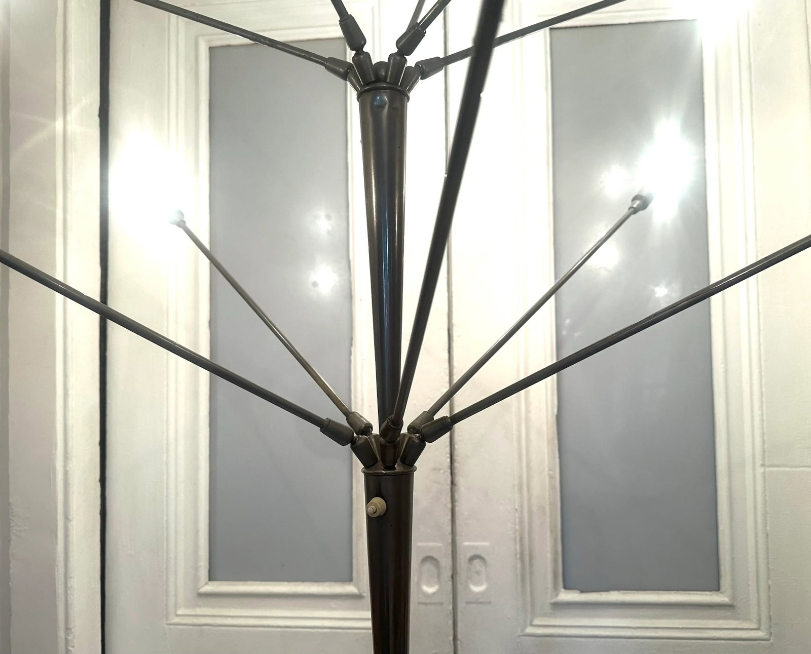 1950s Sputnik Floor Lamp With Marble Base Mid-Century Modern Italian Stilnovo - 8