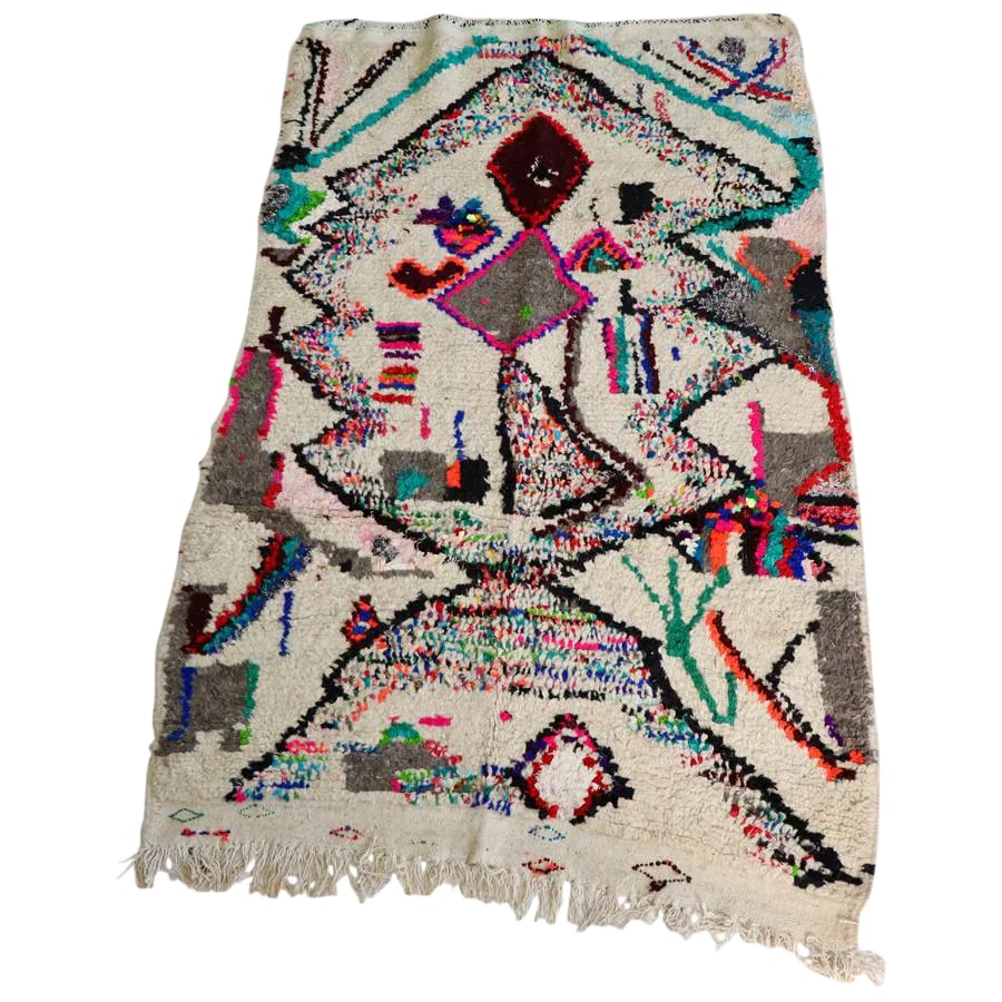 Moroccan Azilal Rug-3'8'x6'5" (1 of 4)