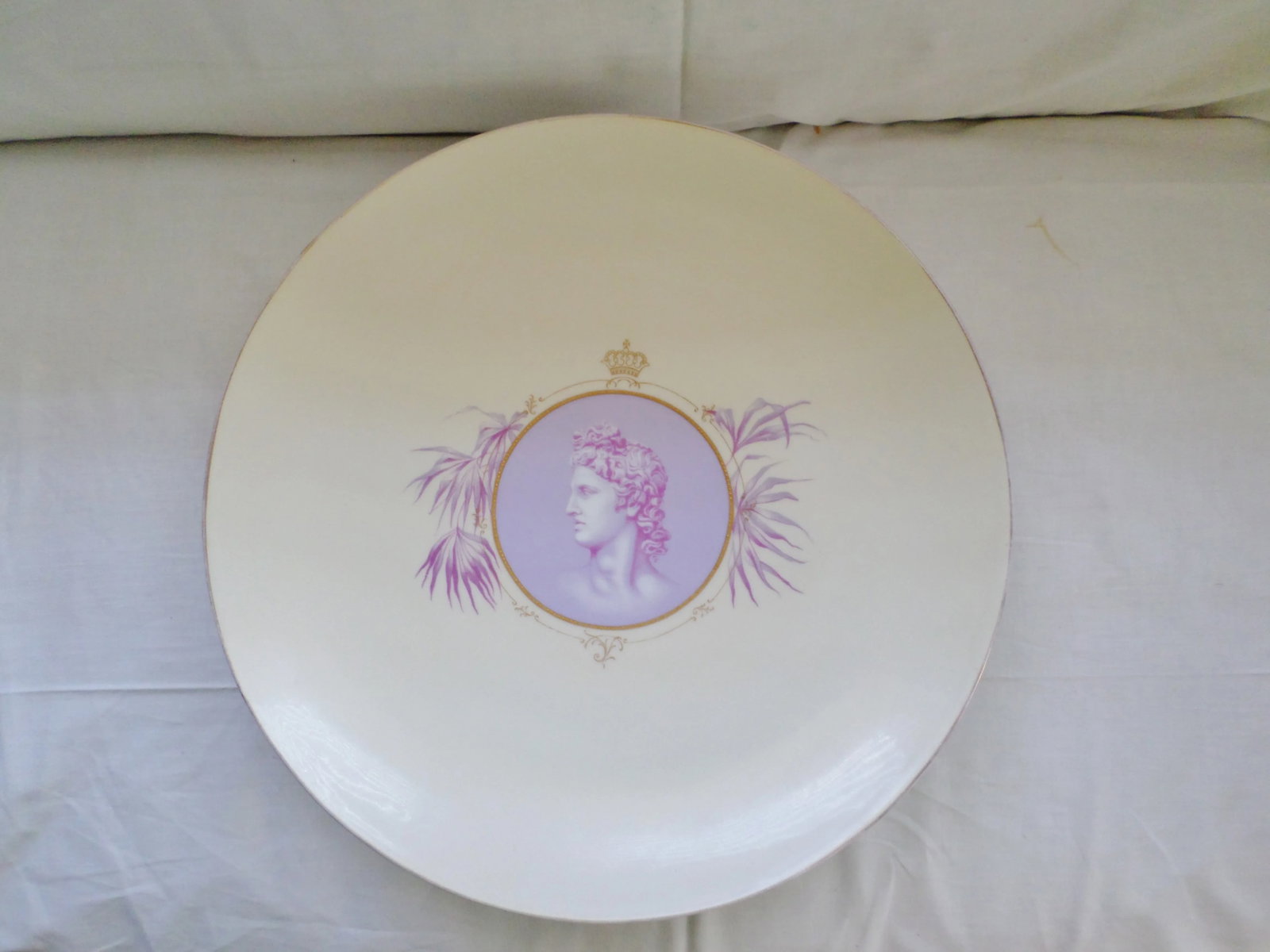 Antique Rosenthal Hugh Rc Monbijou Cameo Germany Decorative Plate / Charger - 2