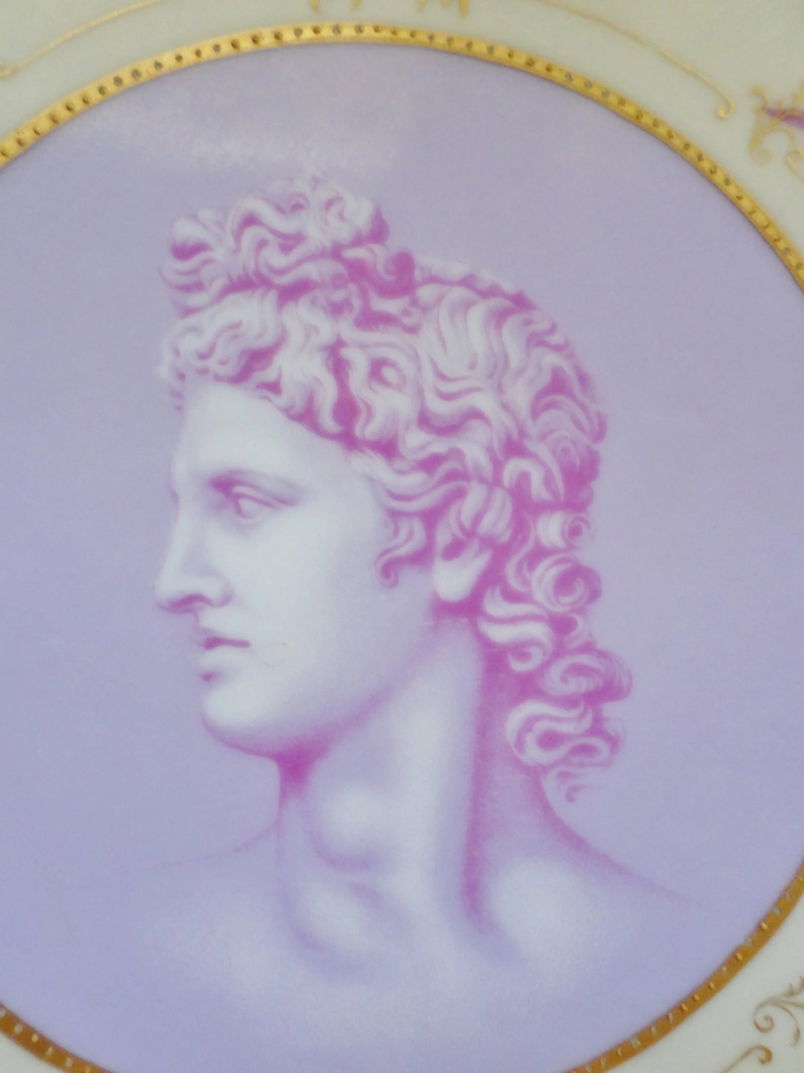Antique Rosenthal Hugh Rc Monbijou Cameo Germany Decorative Plate / Charger - 8