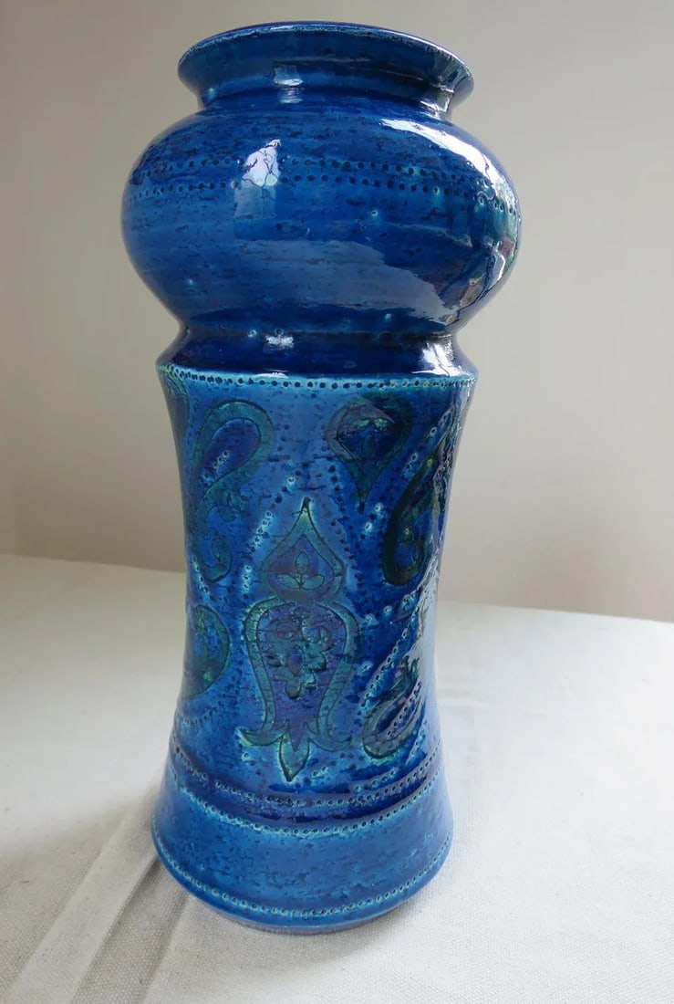 Bitossi Turquoise Vase - 5