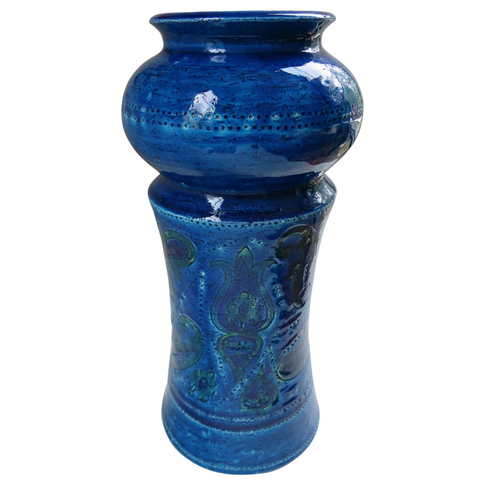 Bitossi Turquoise Vase - 6