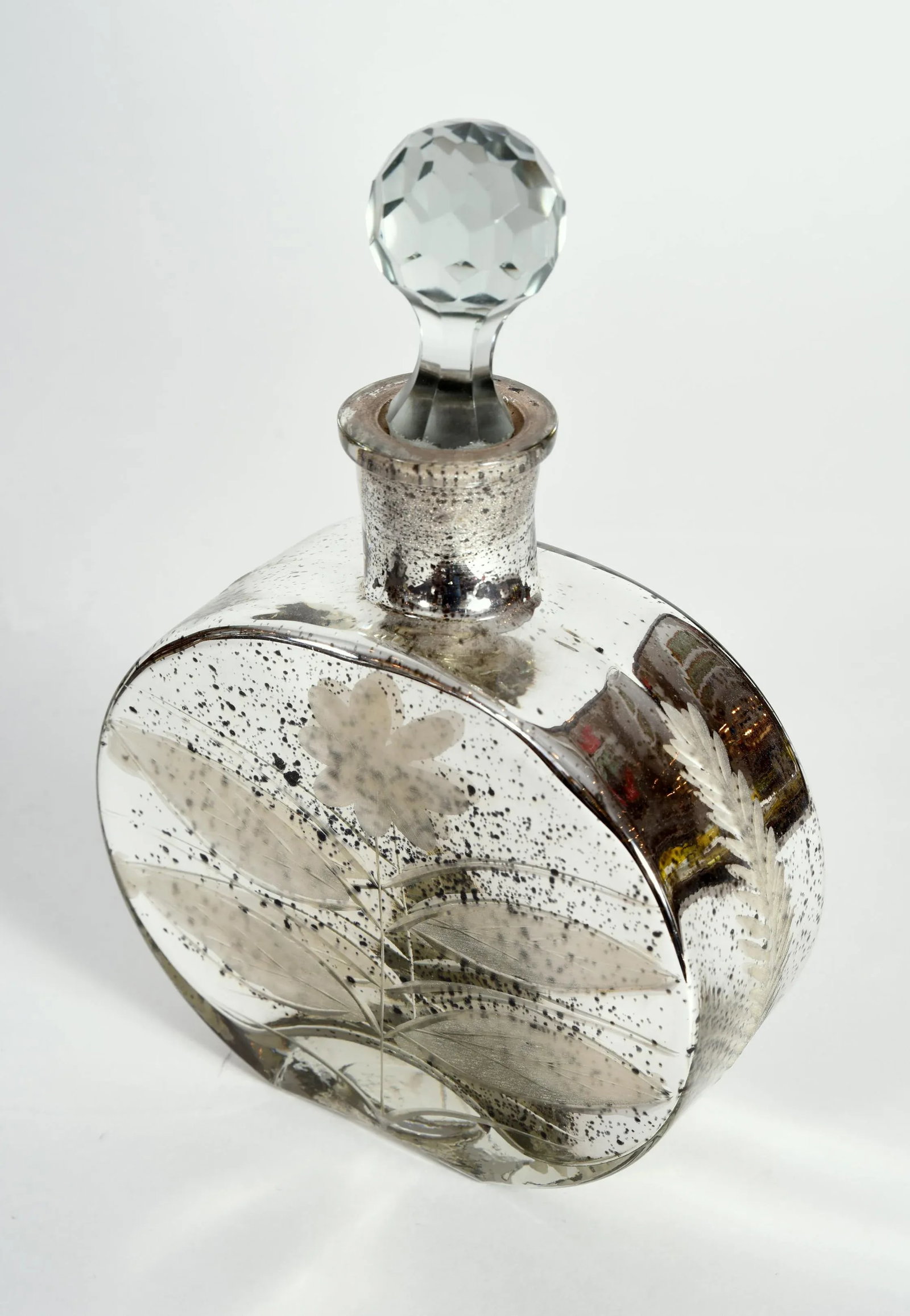 Mercury Glass Decorative Bottle Vanity Piece - 6