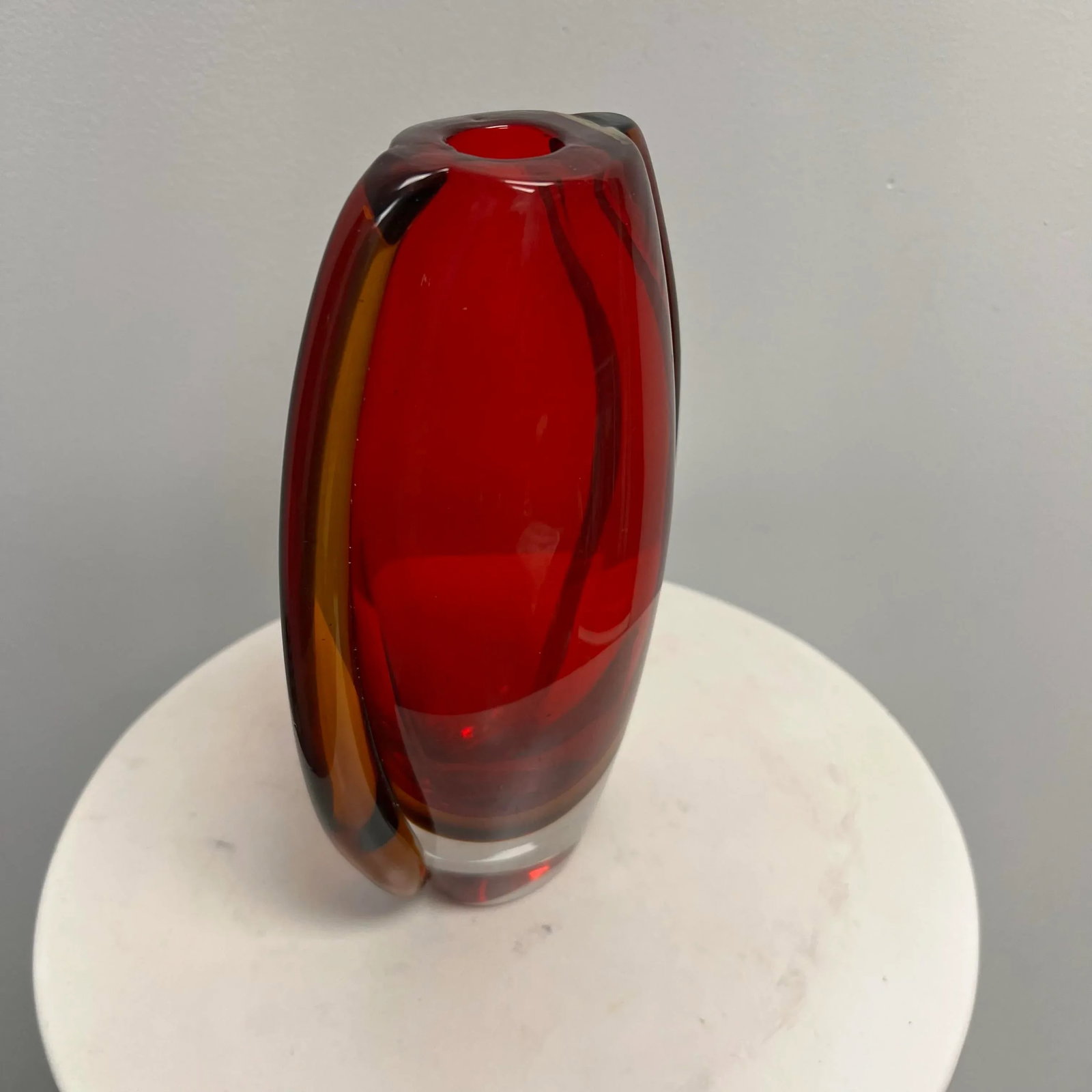 1970s Murano Sommerso Vase - 5