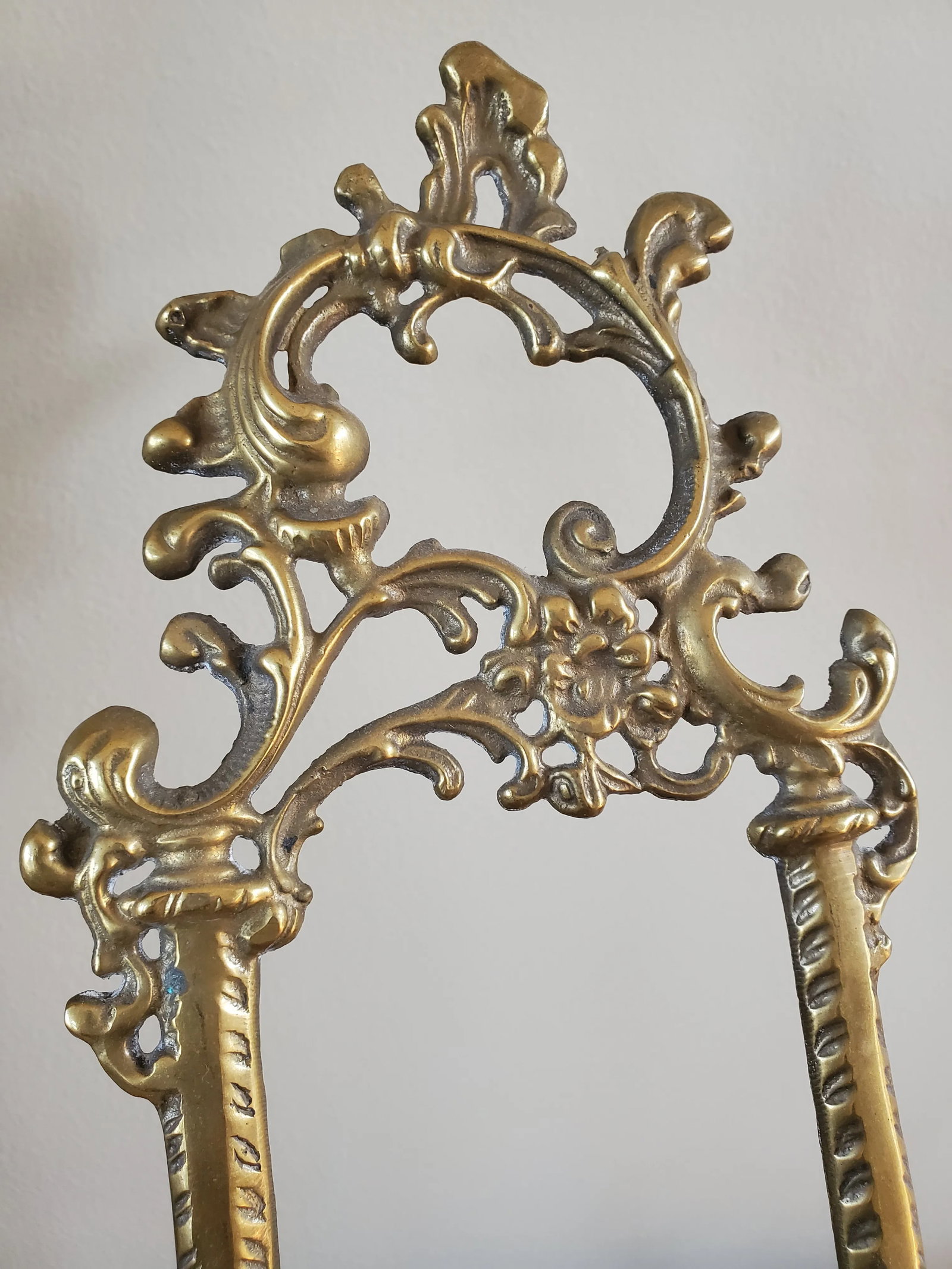 Vintage Ornate Brass Rococo Style Easel for Art or Books - 3