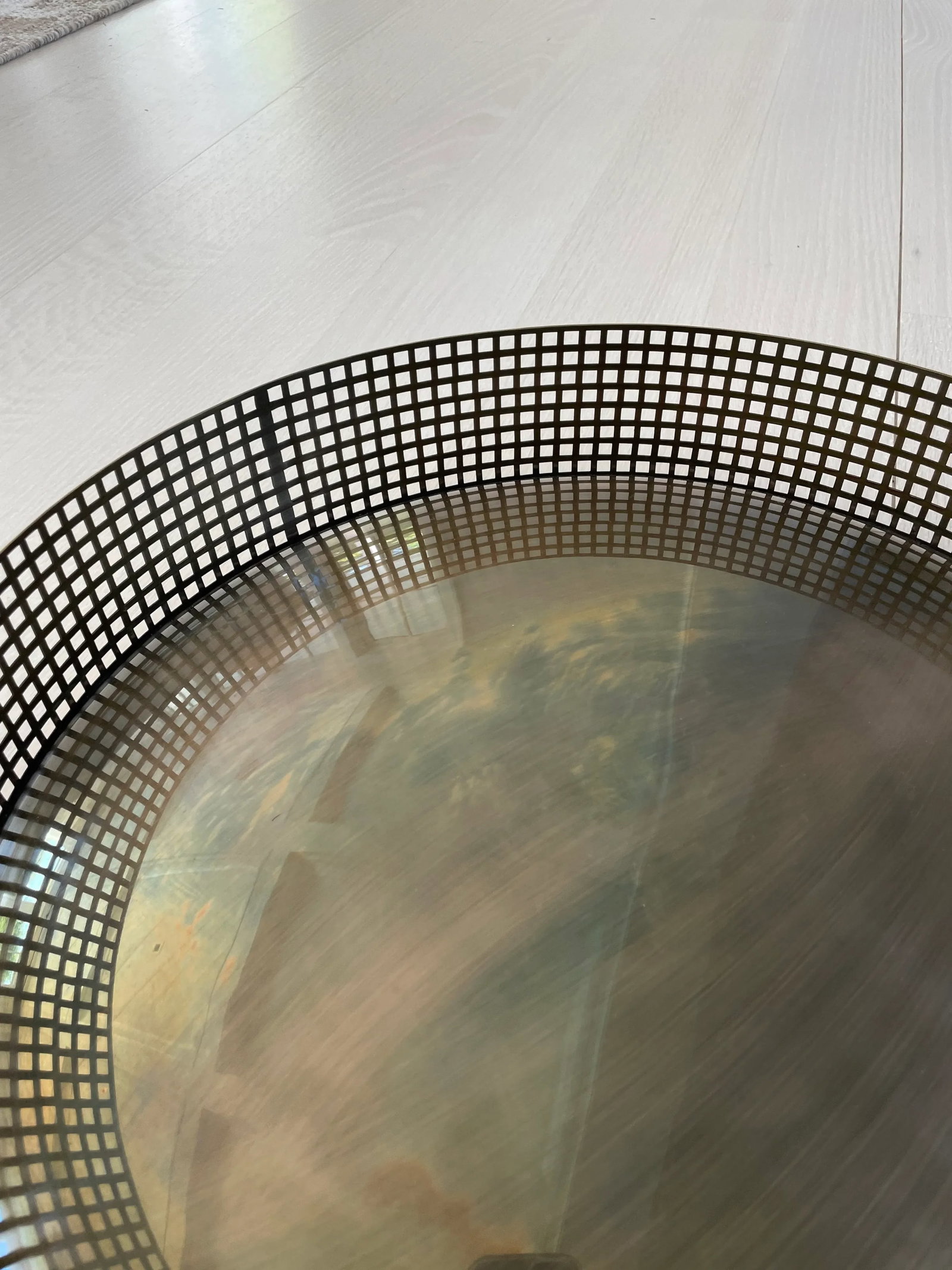Eichholtz Large Metal Bowl Sterling Tray in Vintage Aged Brass Finish - 4