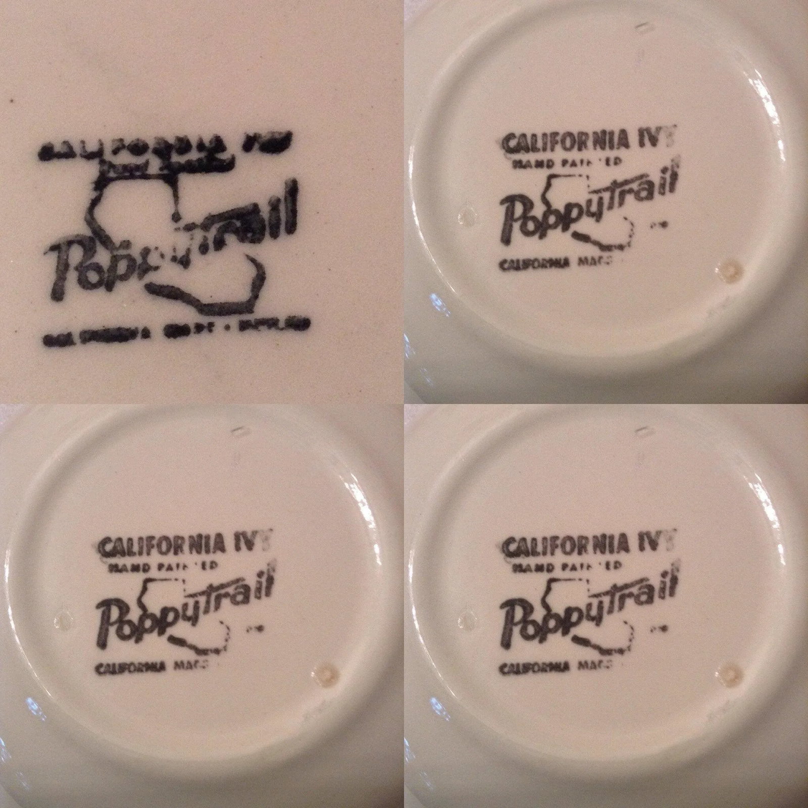 33 Piece Set - California Ivy by Metlox - Poppytrail - Vernon - 10