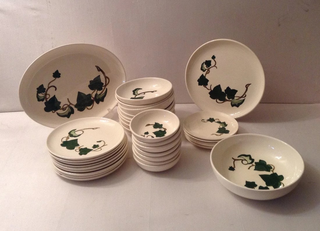 33 Piece Set - California Ivy by Metlox - Poppytrail - Vernon - 11