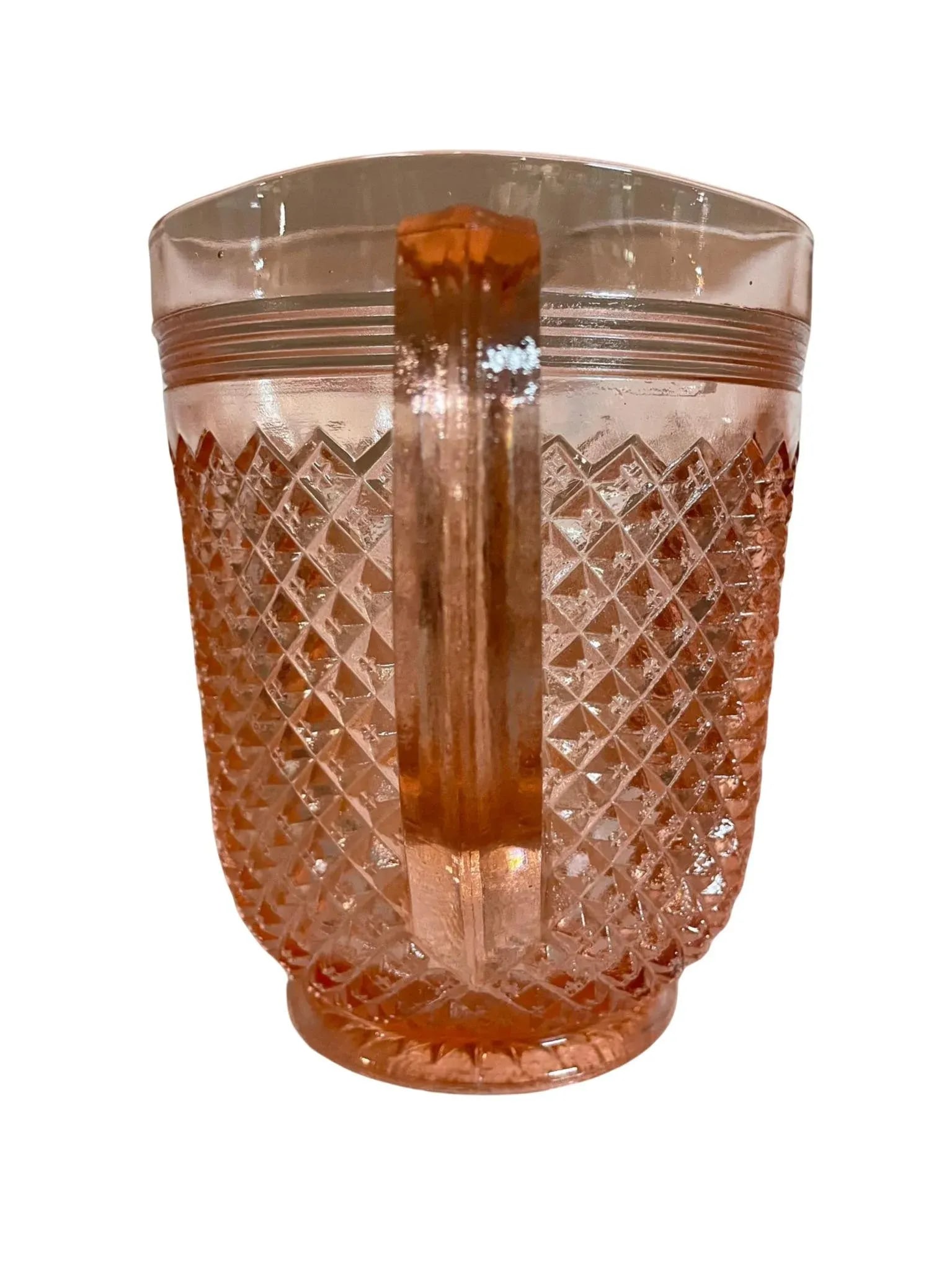 1930s Miss America Depression Glass and Pitcher Set- 6 Pieces - 3