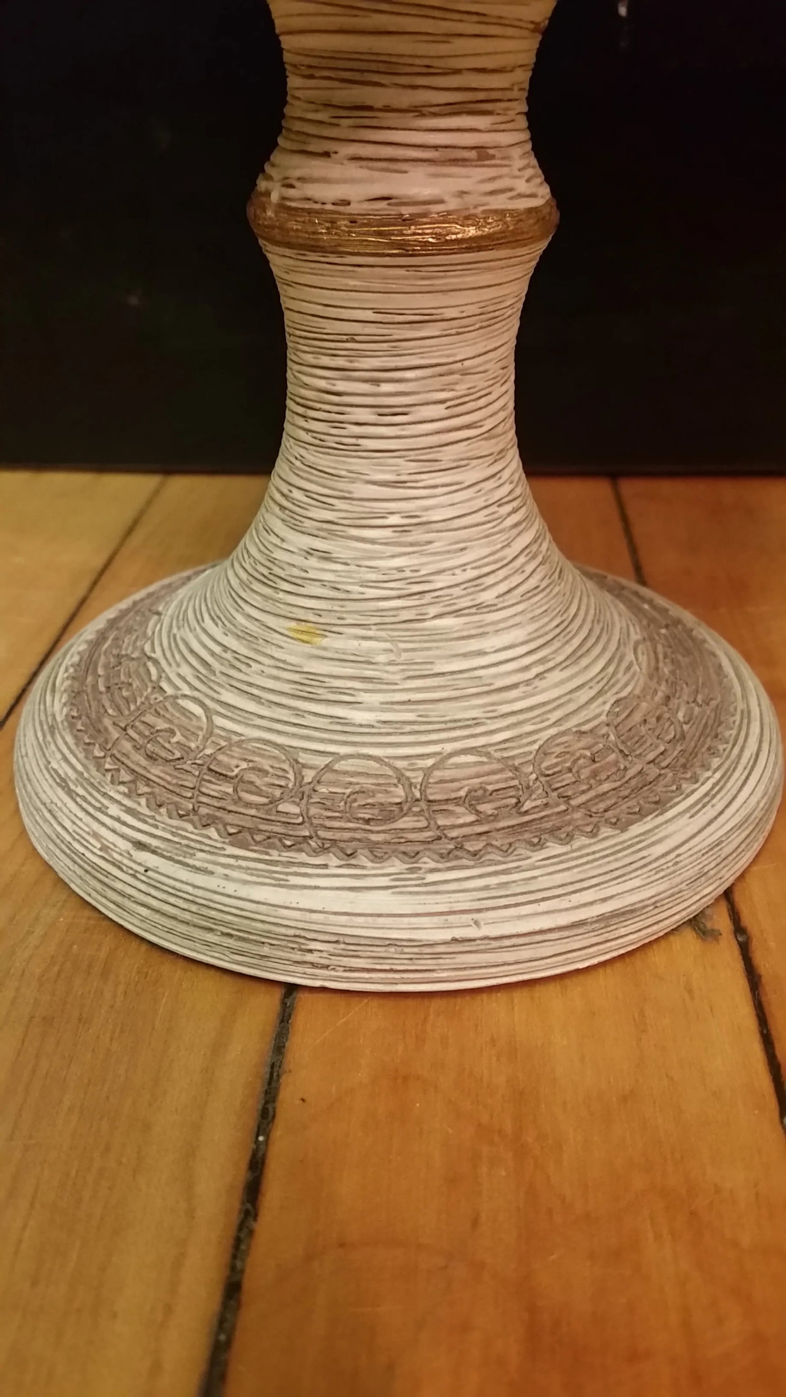 Vintage Fratelli Fanciullacci Italy Sgraffito Chalice Planter - 3