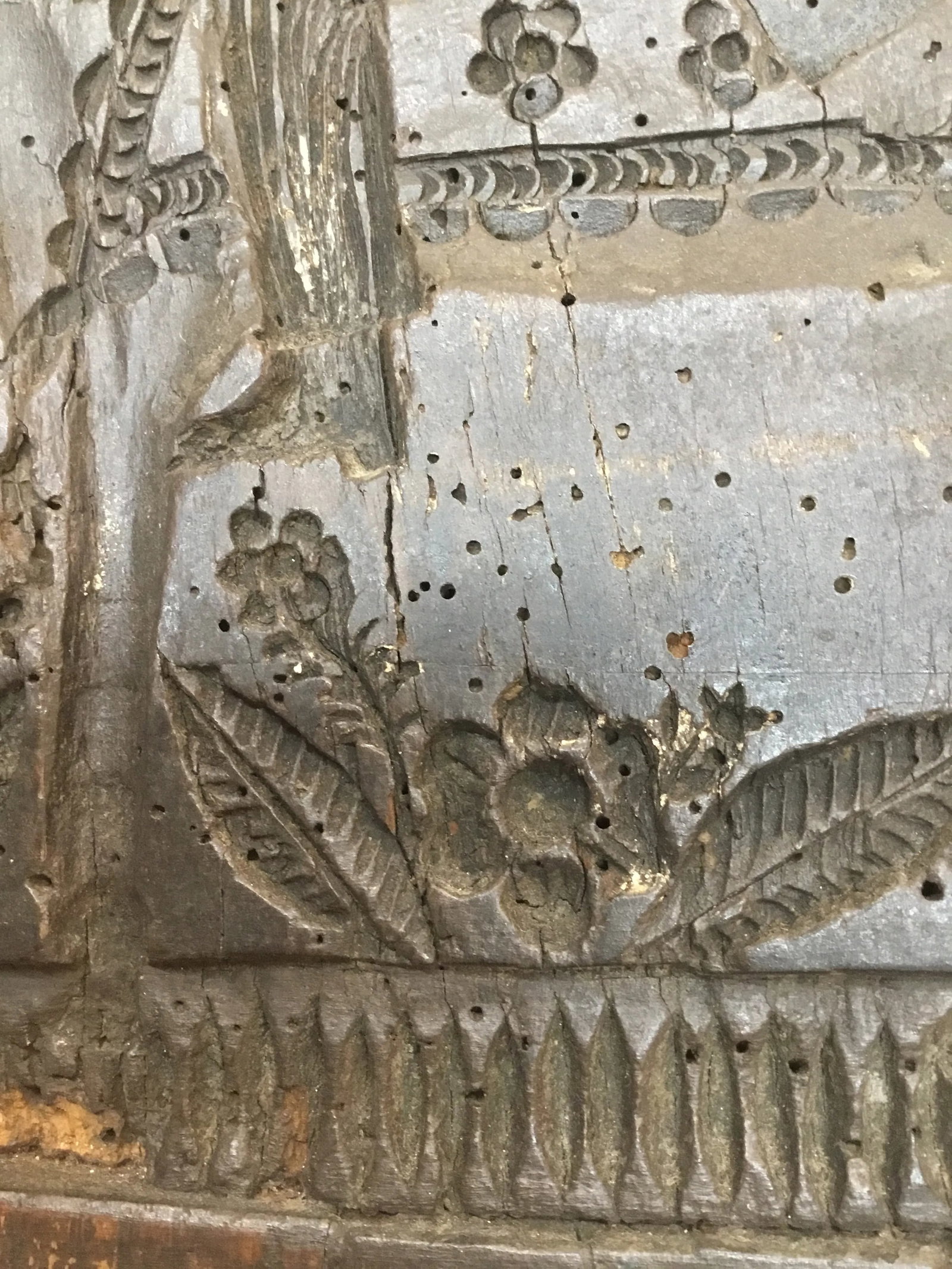 18th Century Continental Carved Wood Cake Mold - 7