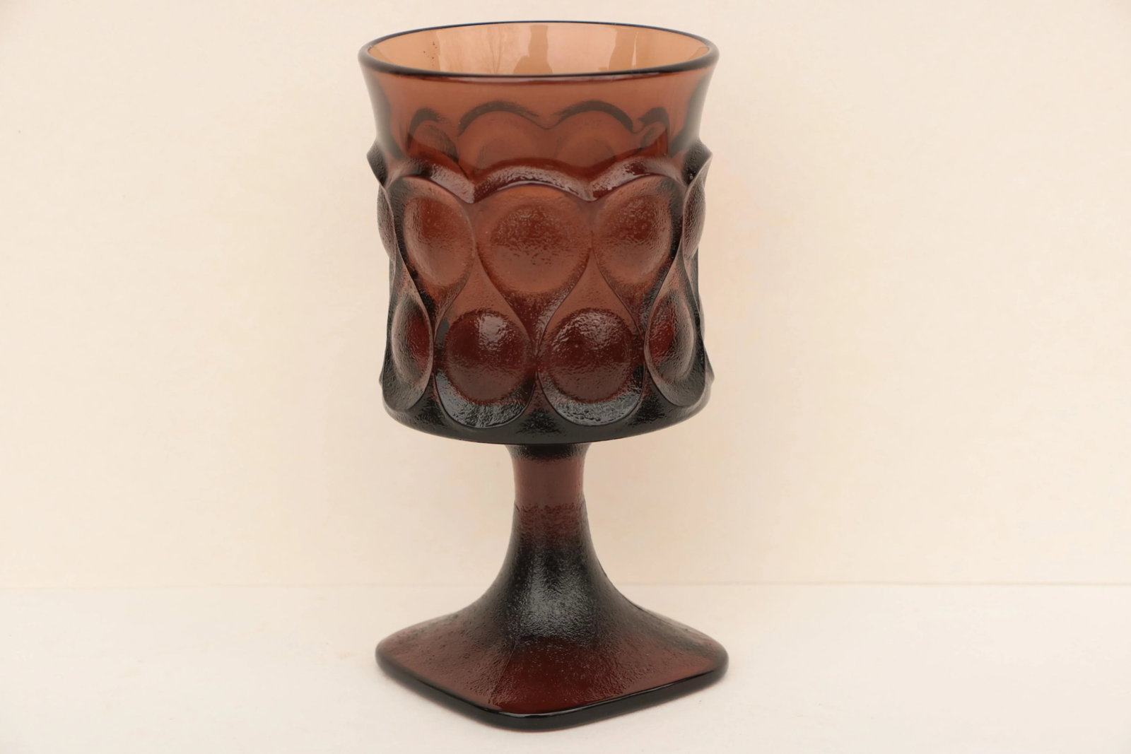 Noritake Spotlight Walnut Brown Glass Goblets - Set of 20 - 5