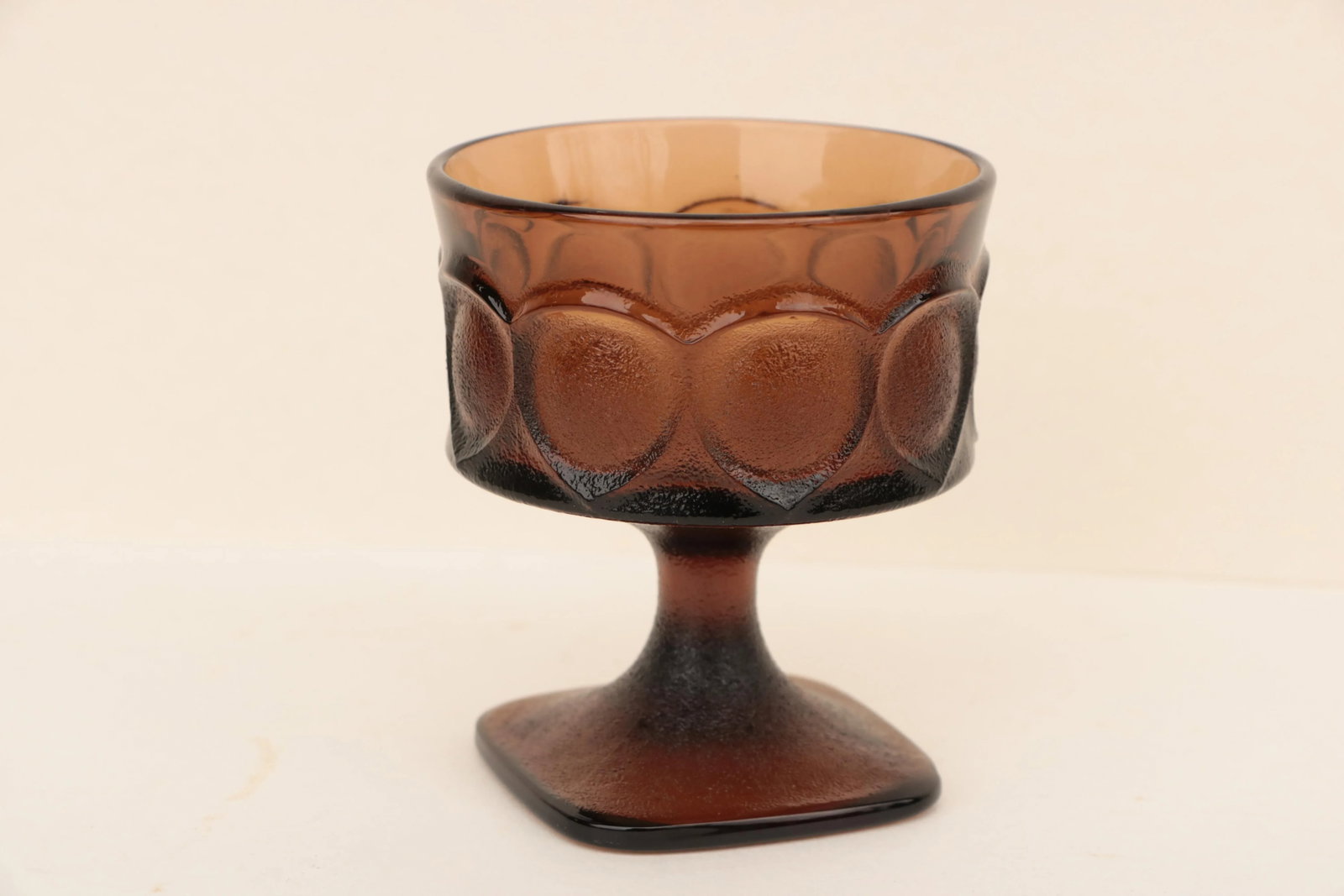 Noritake Spotlight Walnut Brown Glass Goblets - Set of 20 - 7