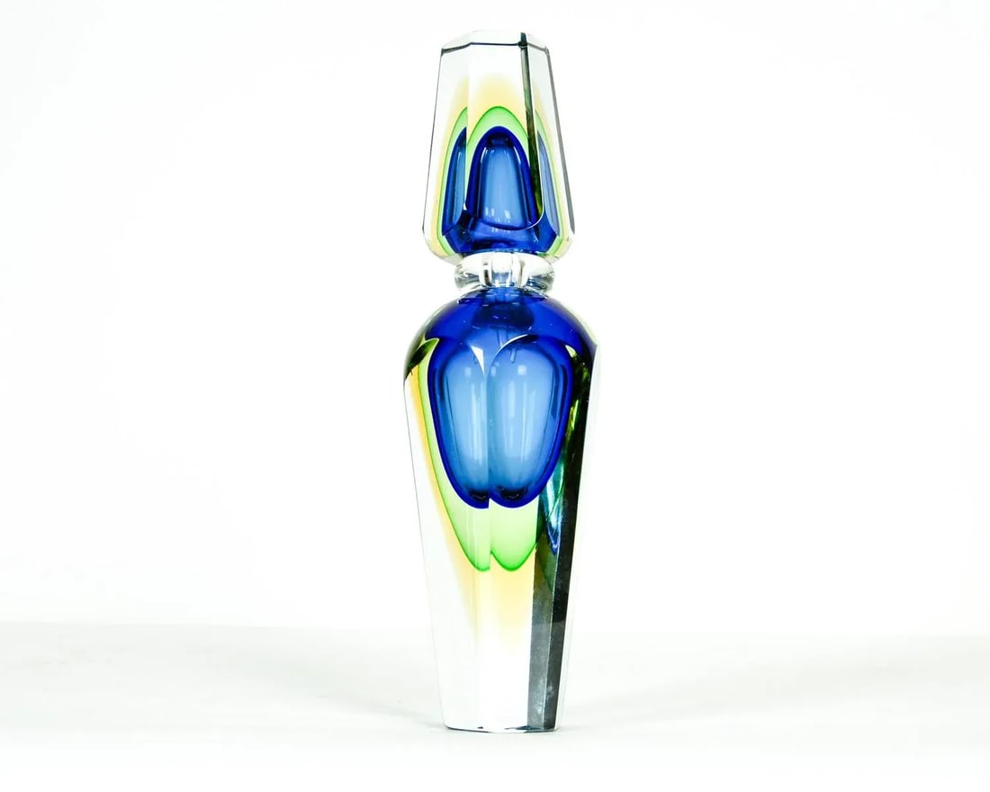 Large Mid Century Modern Murano Glass Perfume Bottle - 2