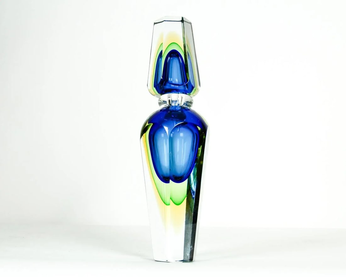 Large Mid Century Modern Murano Glass Perfume Bottle - 5