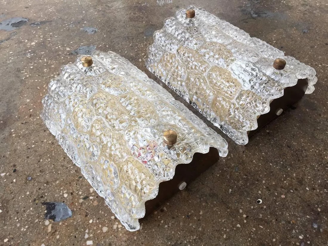 Large Sconces by Orrefors - a Pair - 3