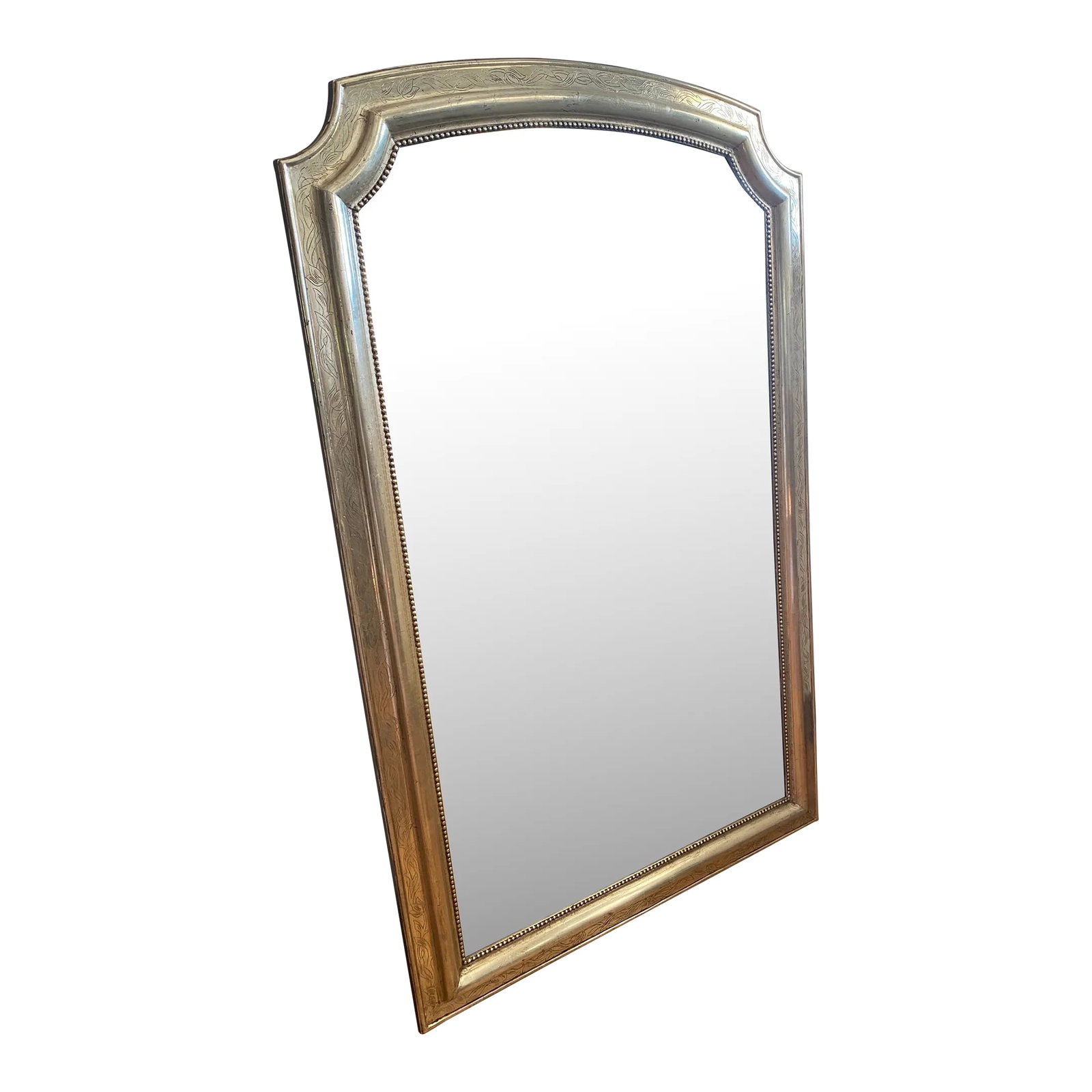 1920s Silver Floor Mirror (1 of 7)