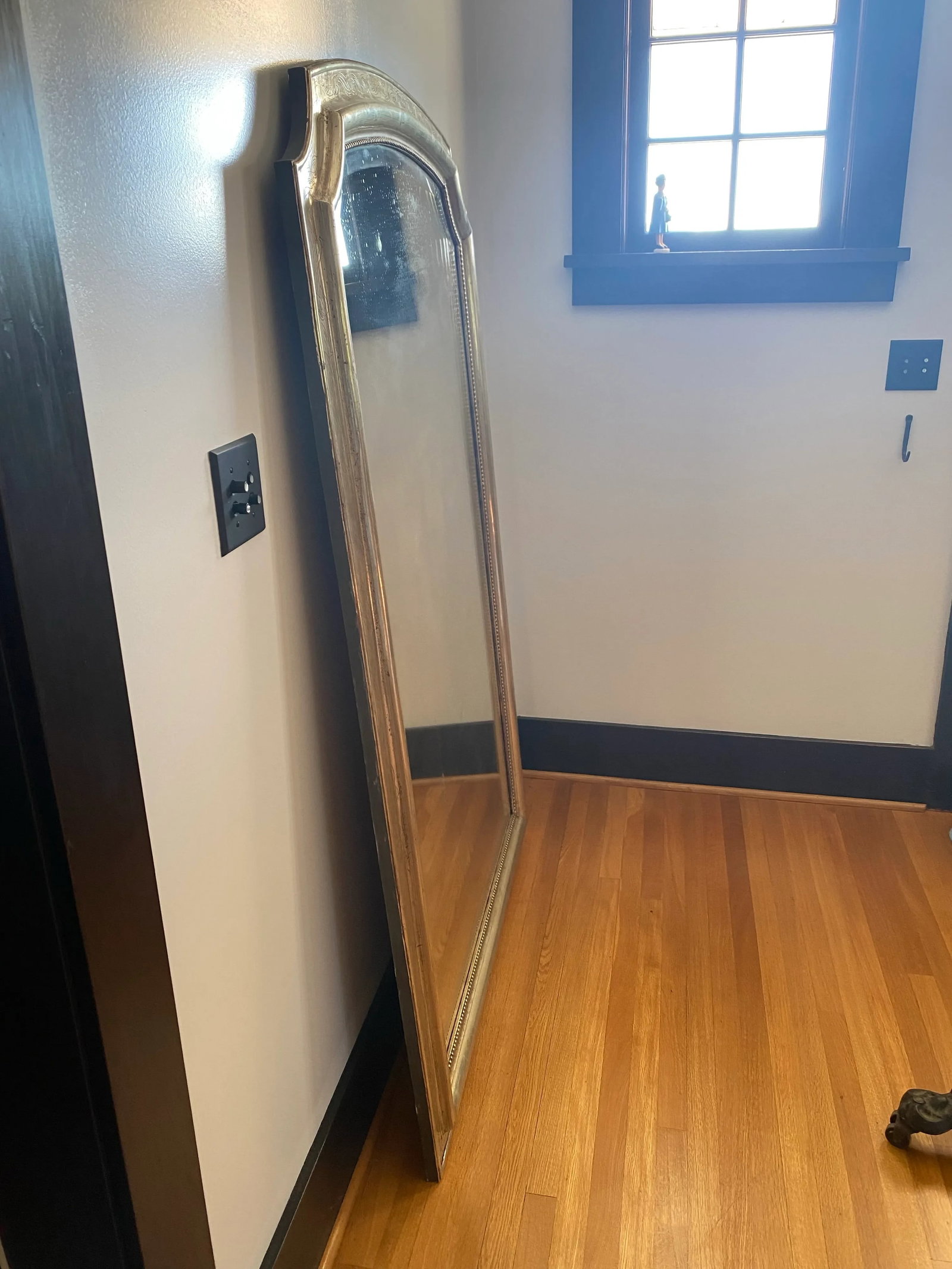 1920s Silver Floor Mirror - 2