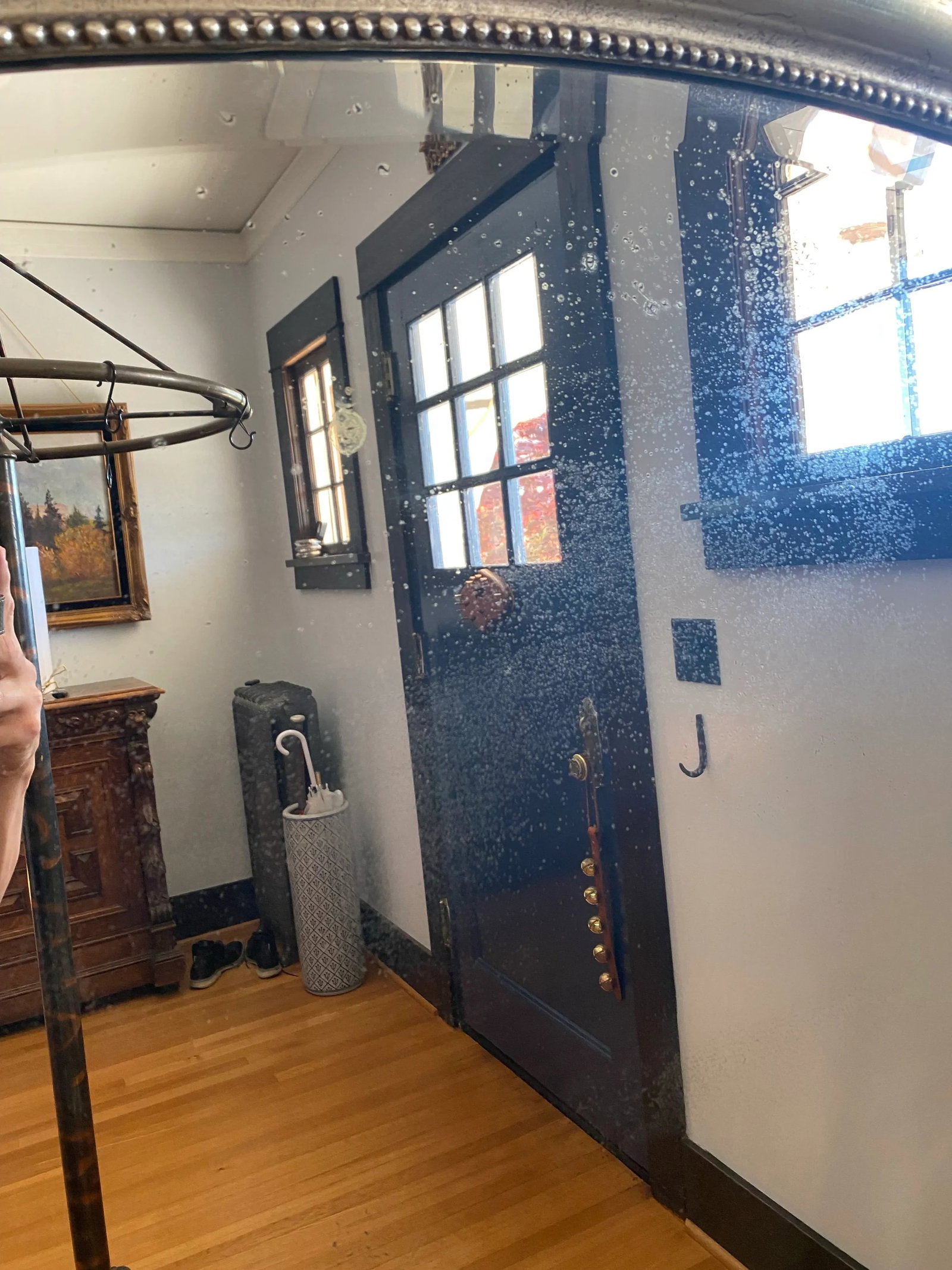 1920s Silver Floor Mirror - 4