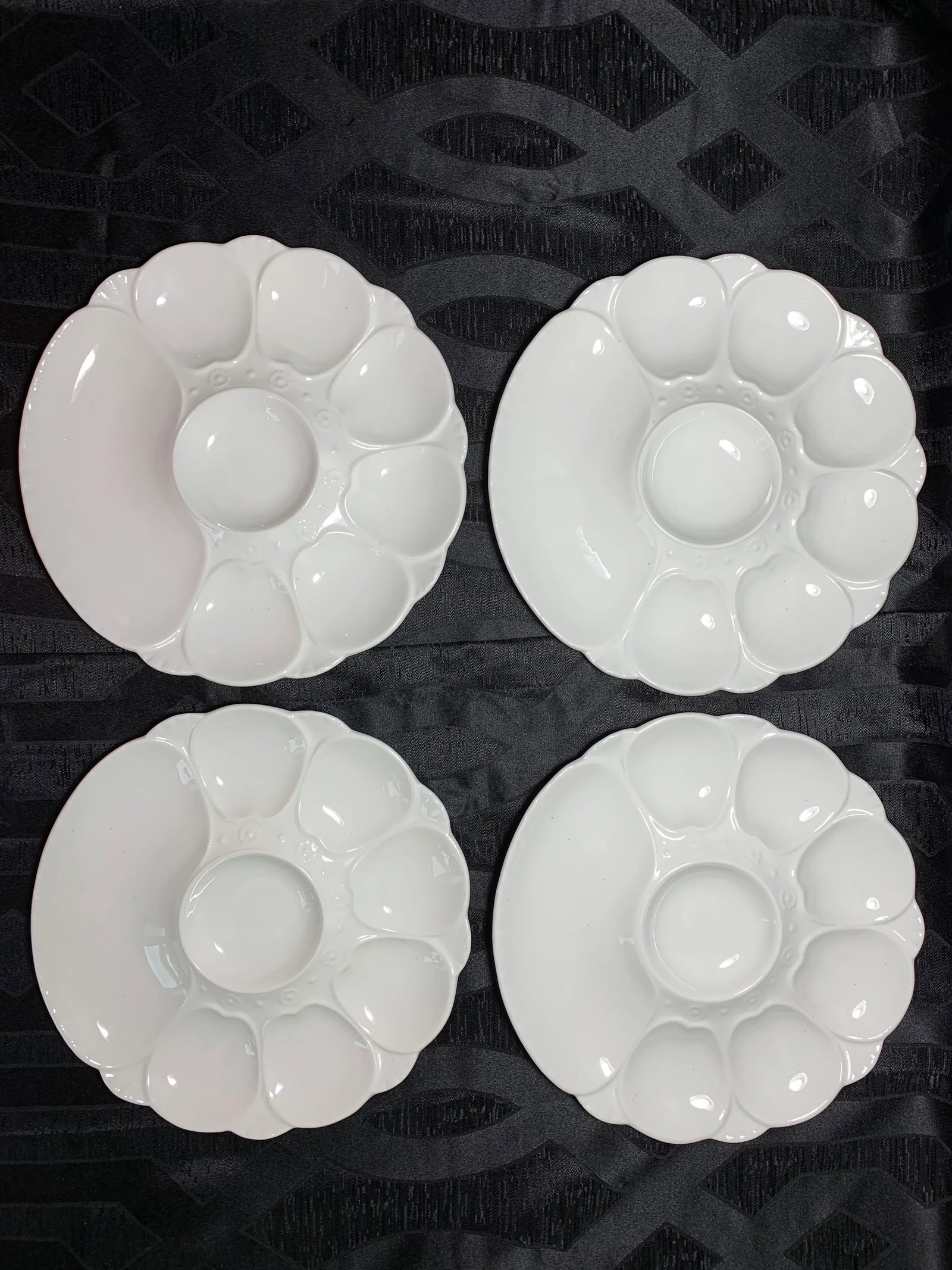 19th Century White Minton Majolica Oyster Plates - Set of 4 - 2