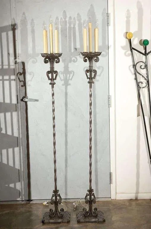 1930s American Floor Lamps - A Pair - 3