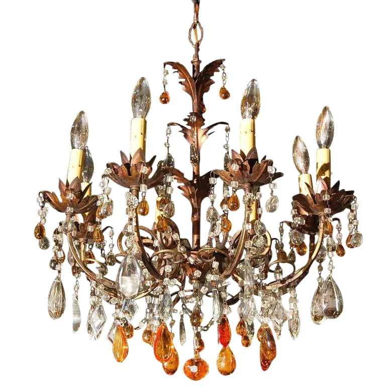 1930s French Ten Light Chandelier (1 of 7)