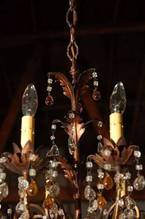1930s French Ten Light Chandelier - 2