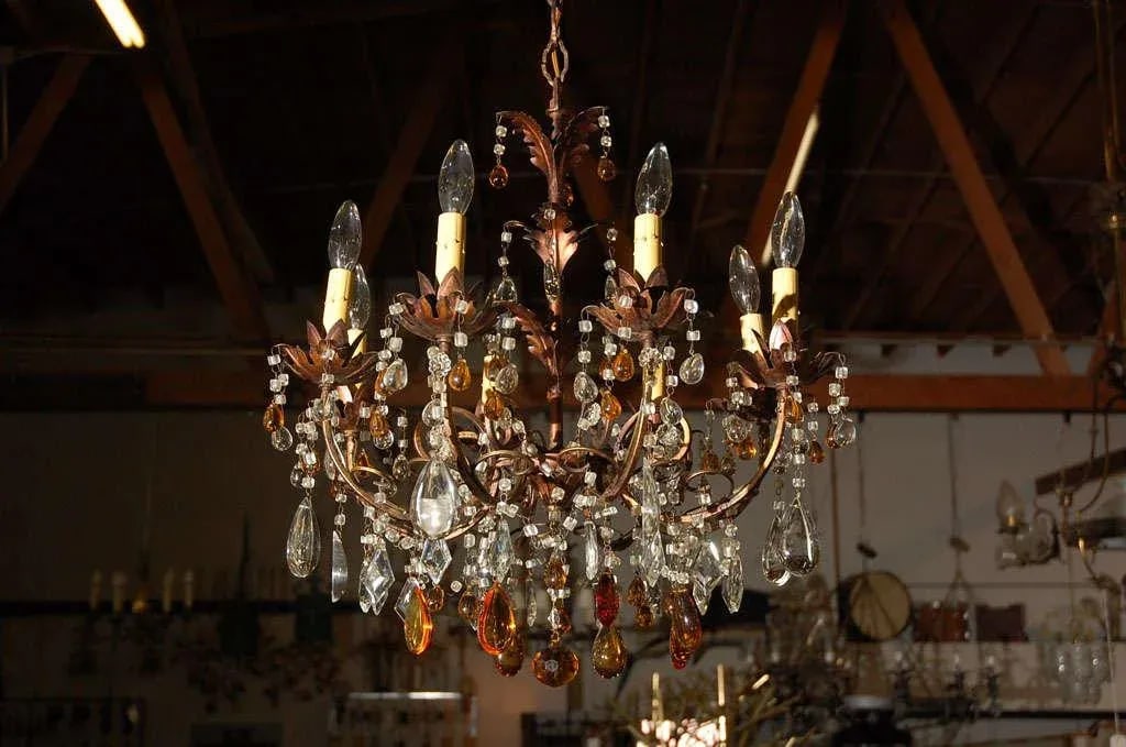 1930s French Ten Light Chandelier - 7