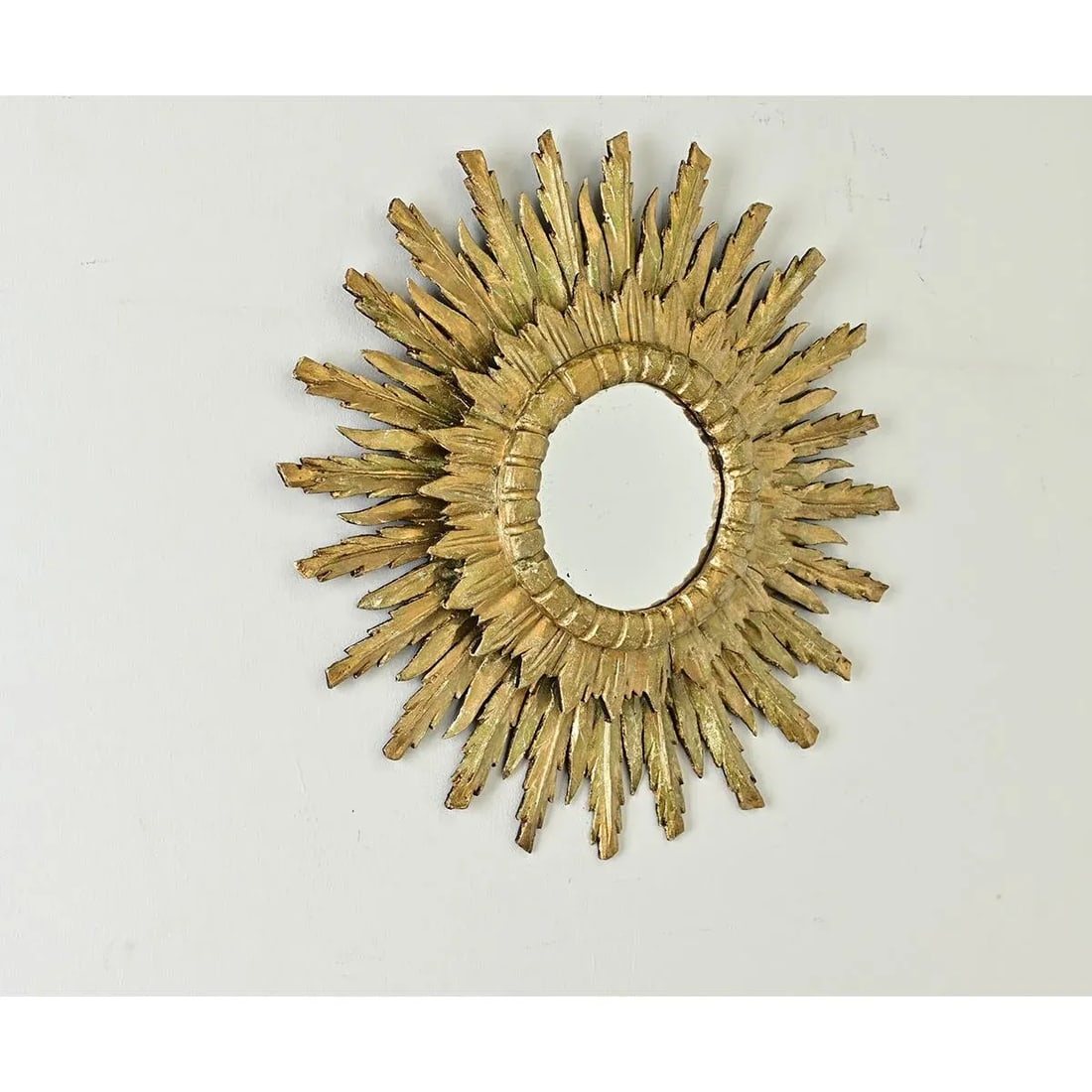 Italian 19th Century Giltwood Starburst Mirror - 2