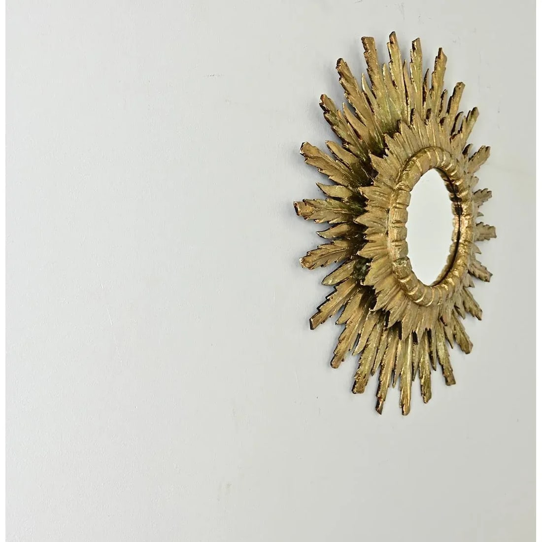 Italian 19th Century Giltwood Starburst Mirror - 3