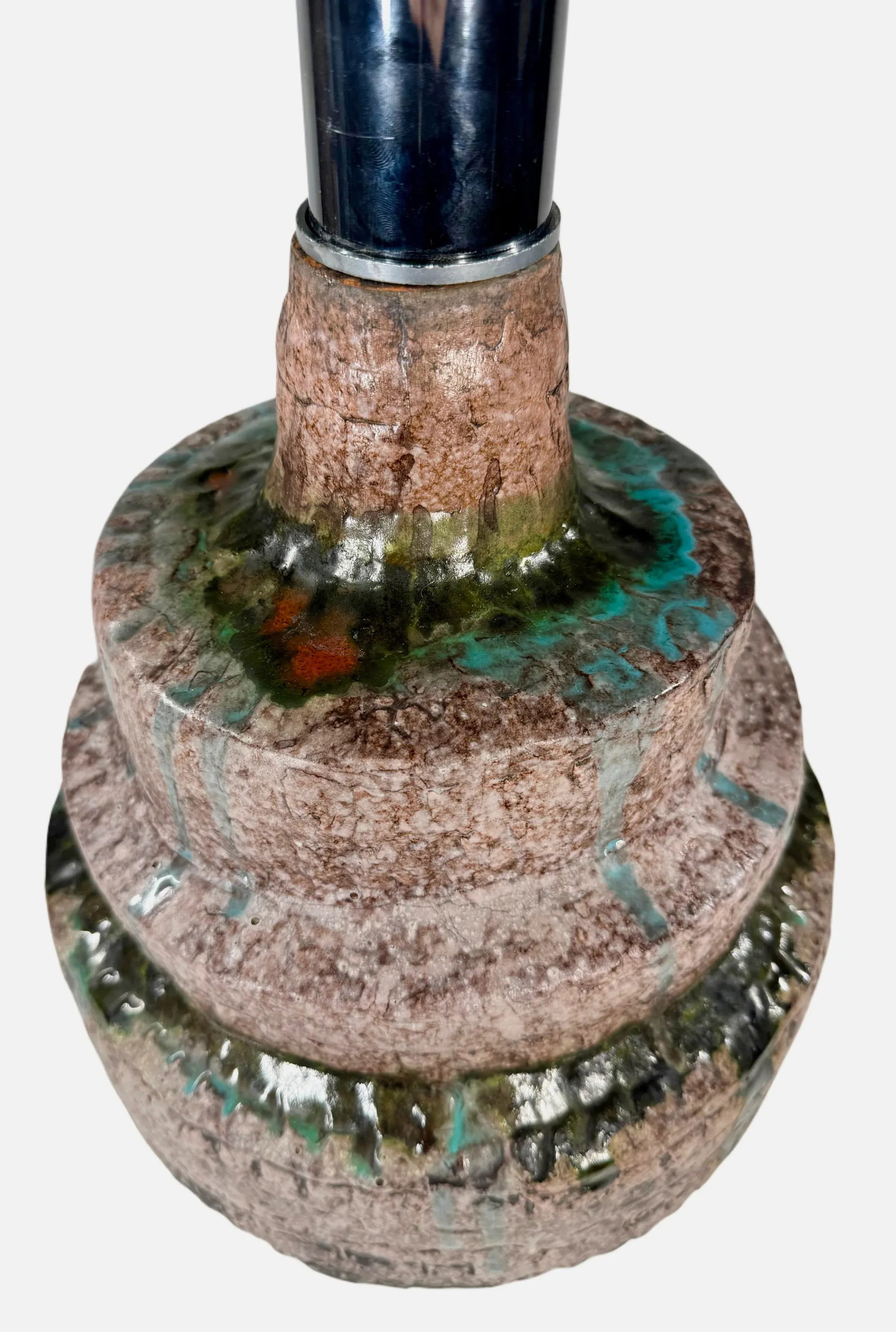 Midcentury Volcanic-Looking Lamp - 4