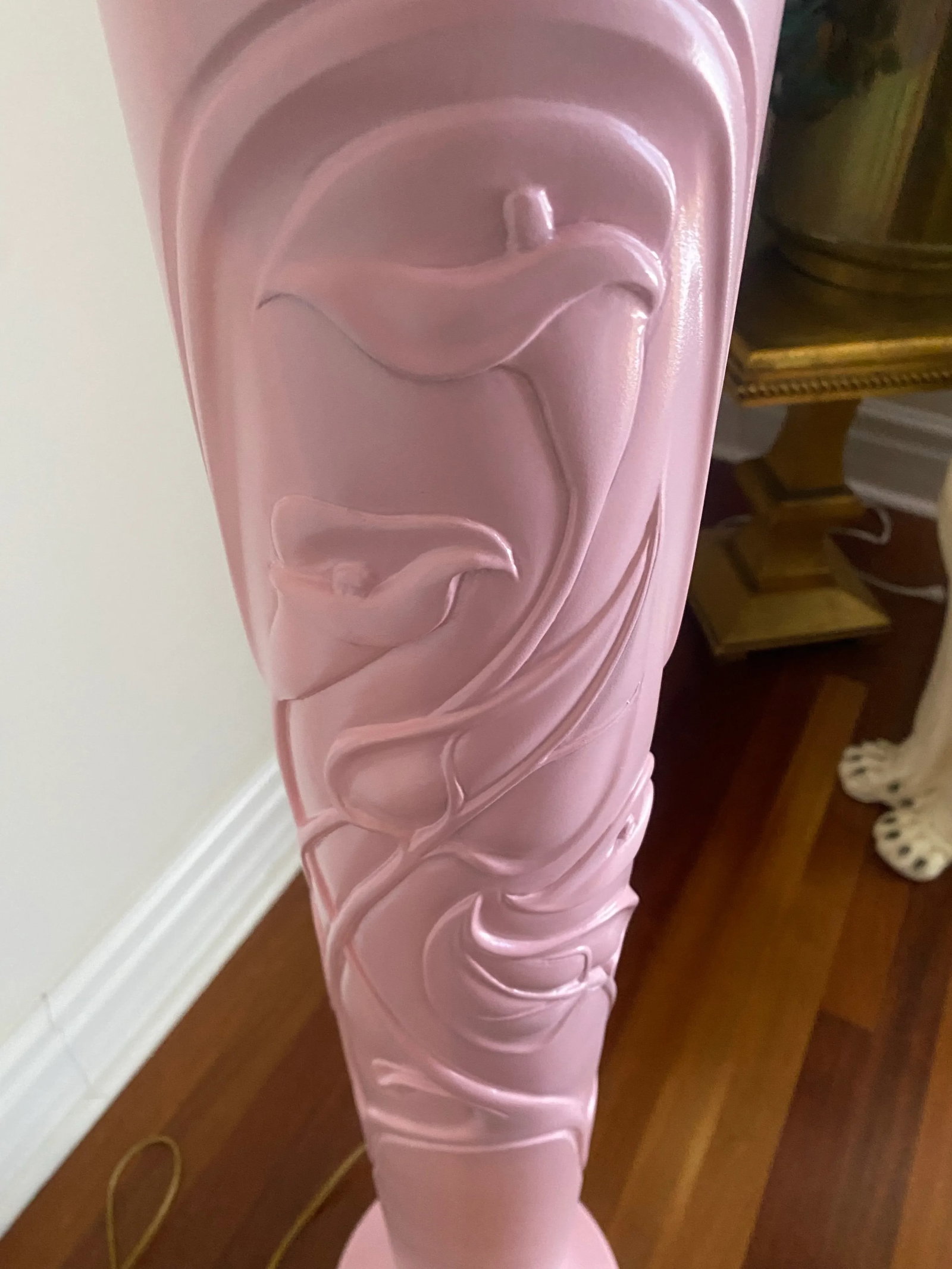 Vintage 1980s Frederick Cooper Art Nouveau Deco Floor Lamp - 3