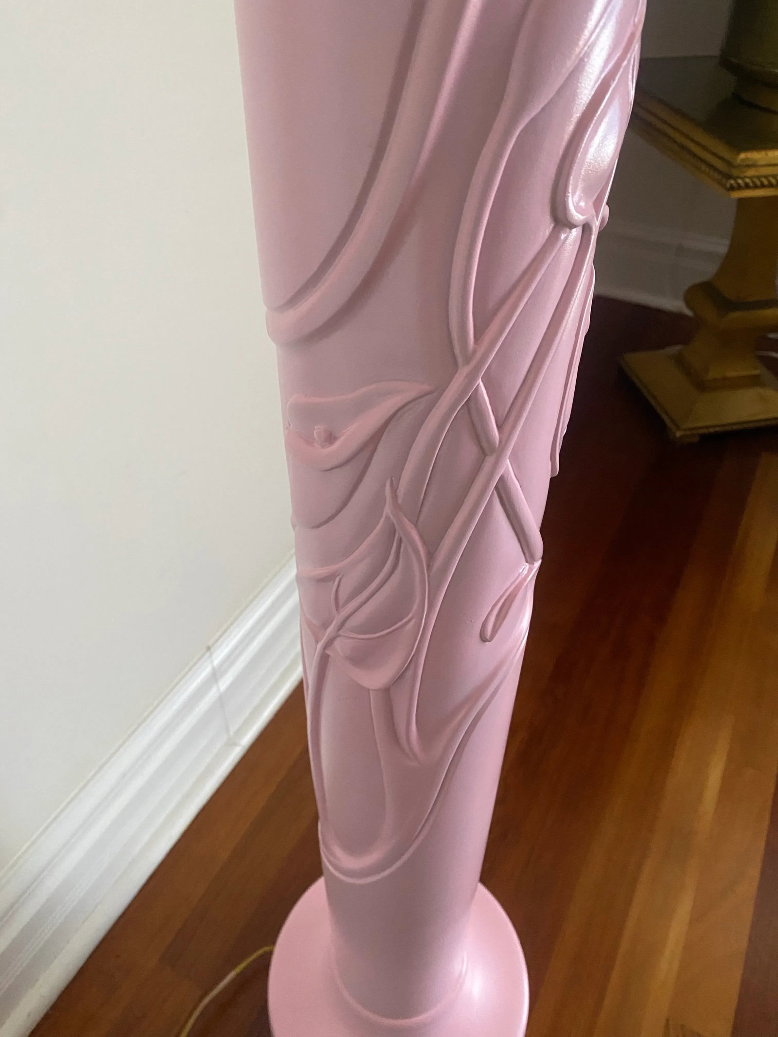 Vintage 1980s Frederick Cooper Art Nouveau Deco Floor Lamp - 5