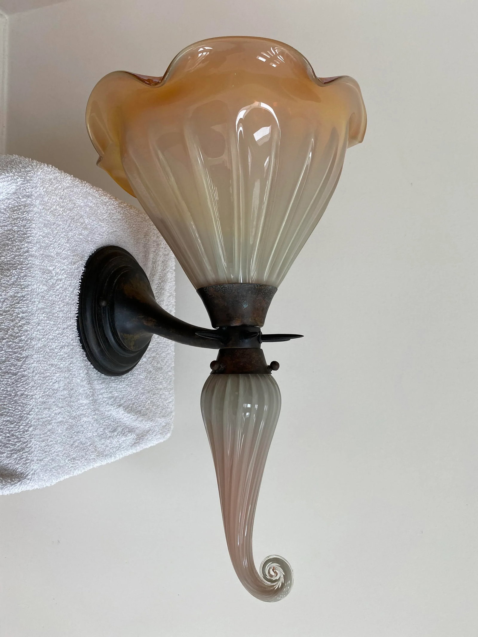 Michael McEwen Custom Bronze Finish Wall Sconce - 2