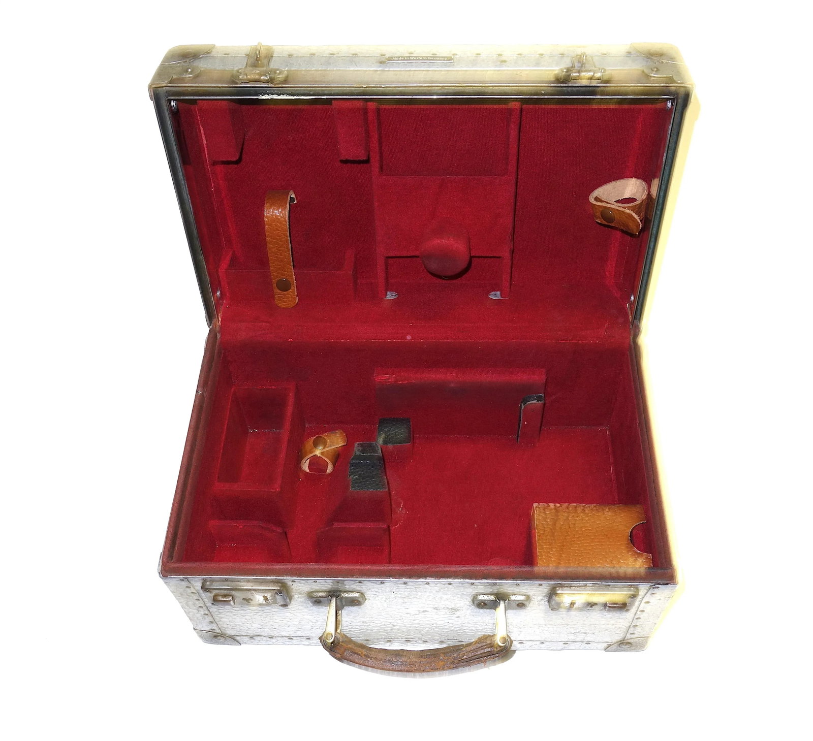 1950s German Metal Cinematographers Hammered Metal Camera Case - 4