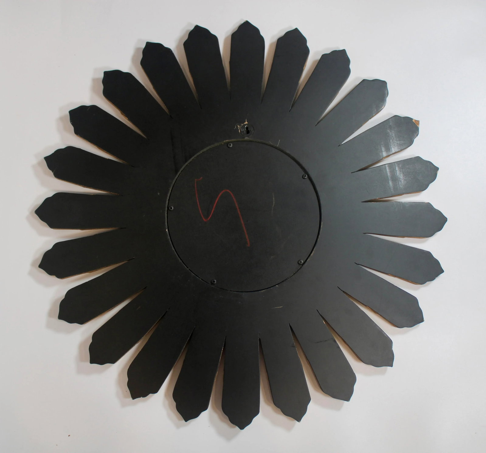 Large Boho Chic Vintage Sunburst Mirror - 3