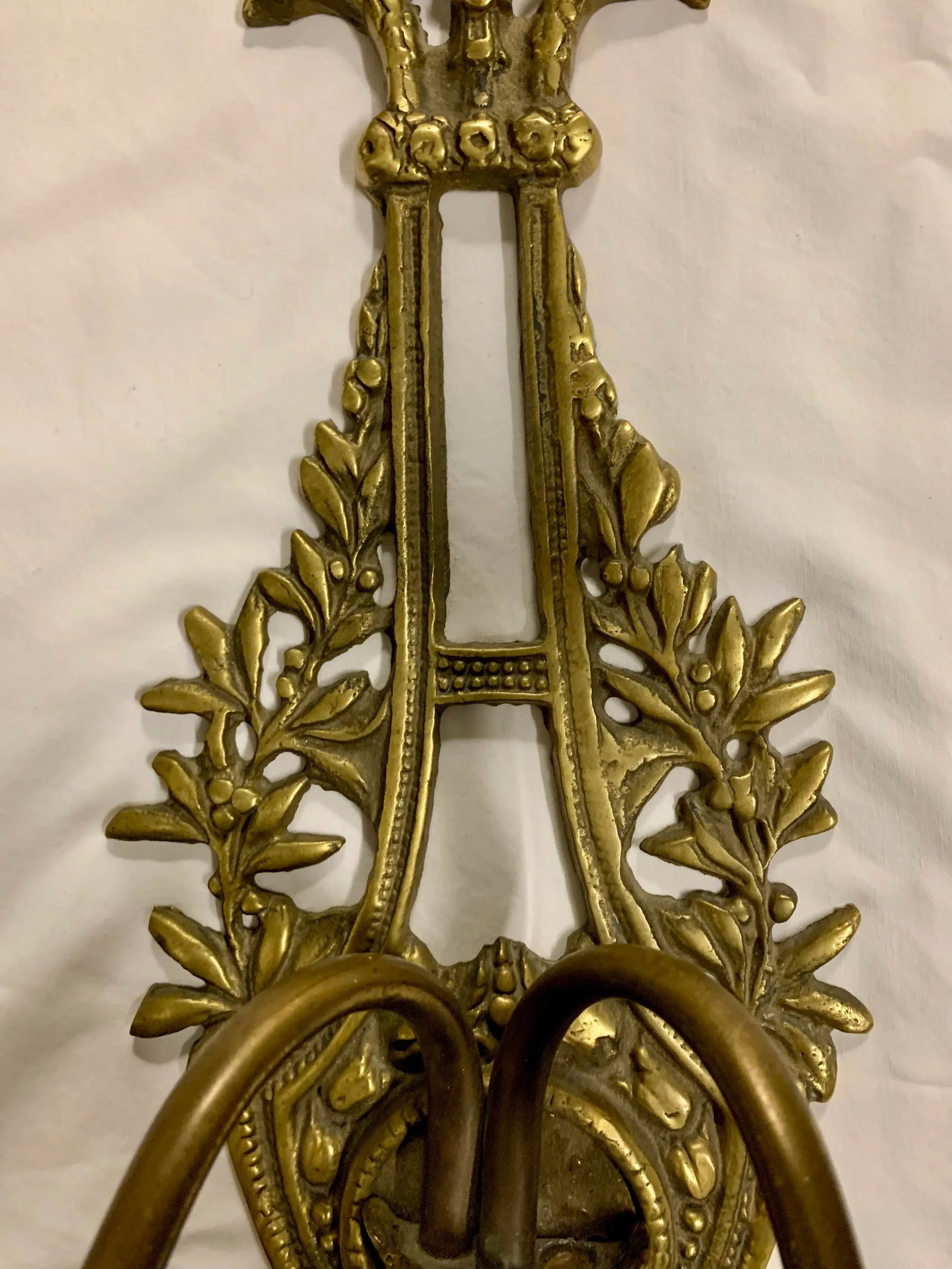 19th Century French Two Candle Brass Sconce - 4