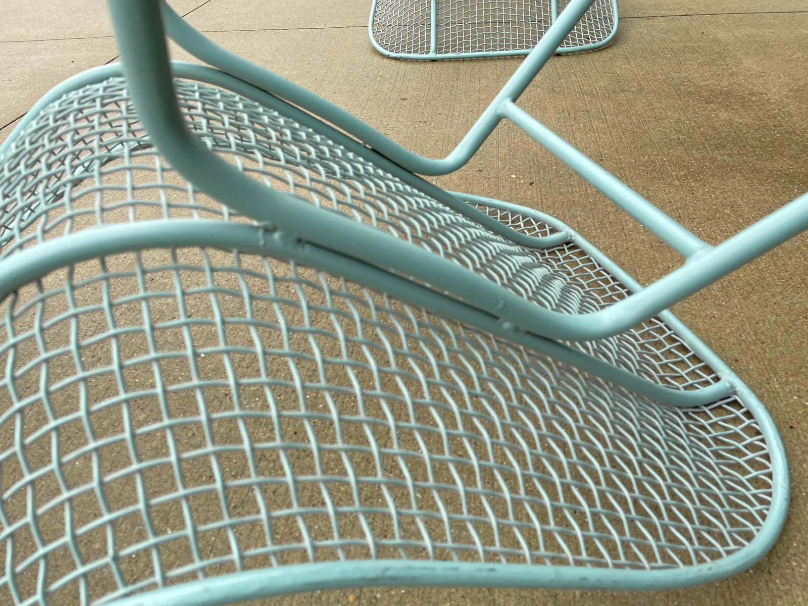 Mid-Century Modern Woodard Sculptura Style Mesh Dining Chairs - Set of 2 - 11
