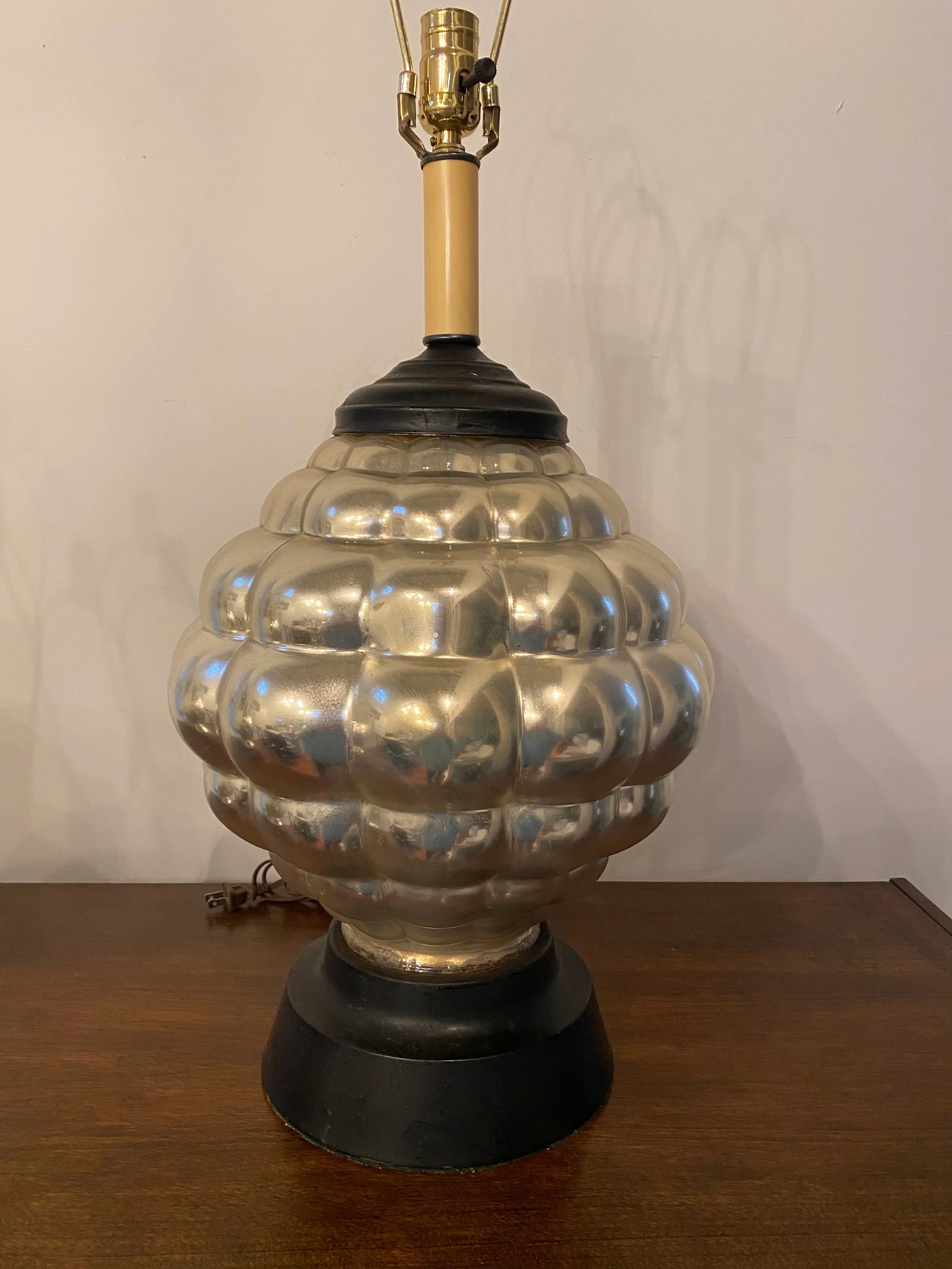 Mid-Century Mercury Glass Lamp - 2