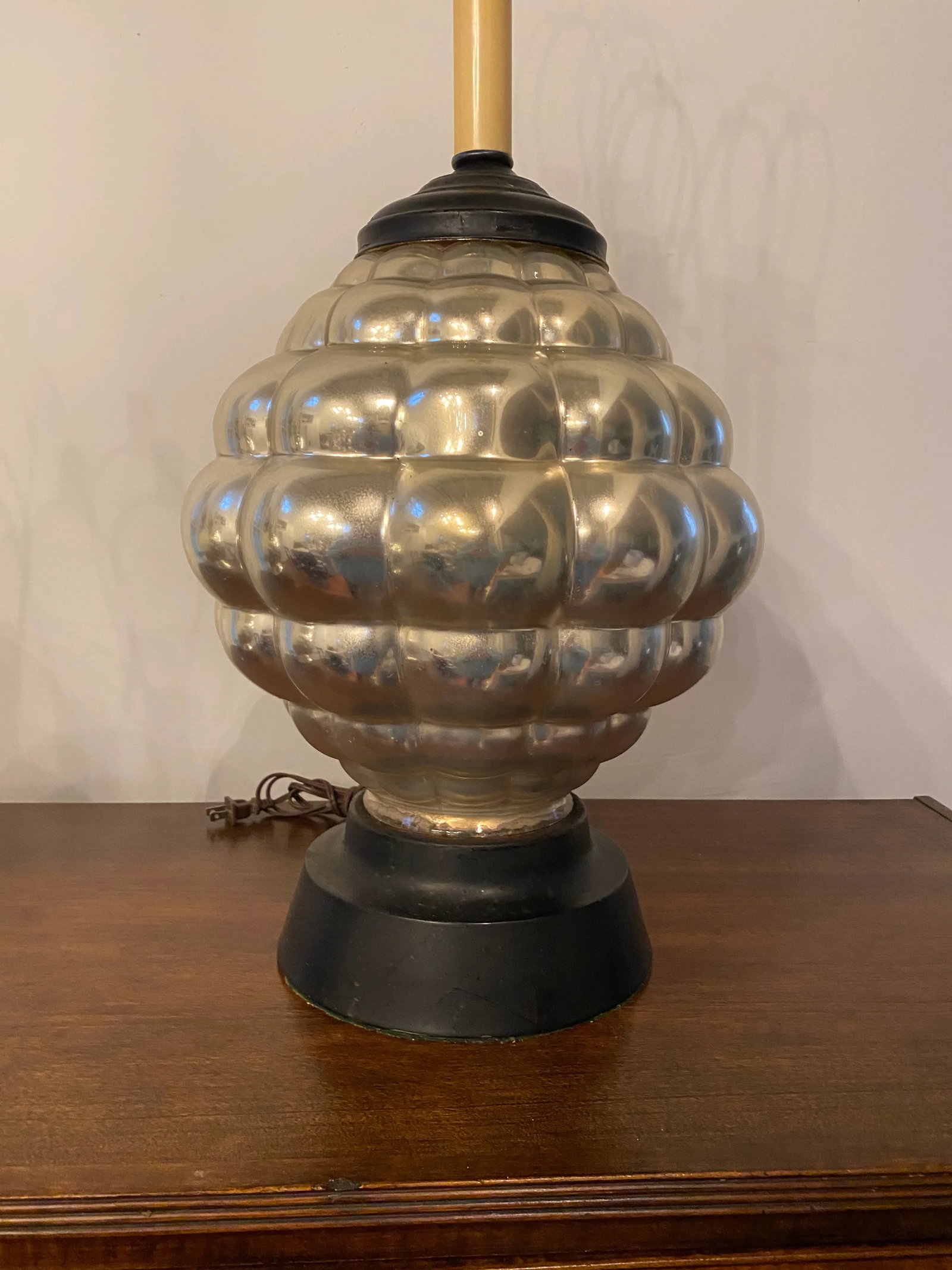 Mid-Century Mercury Glass Lamp - 3